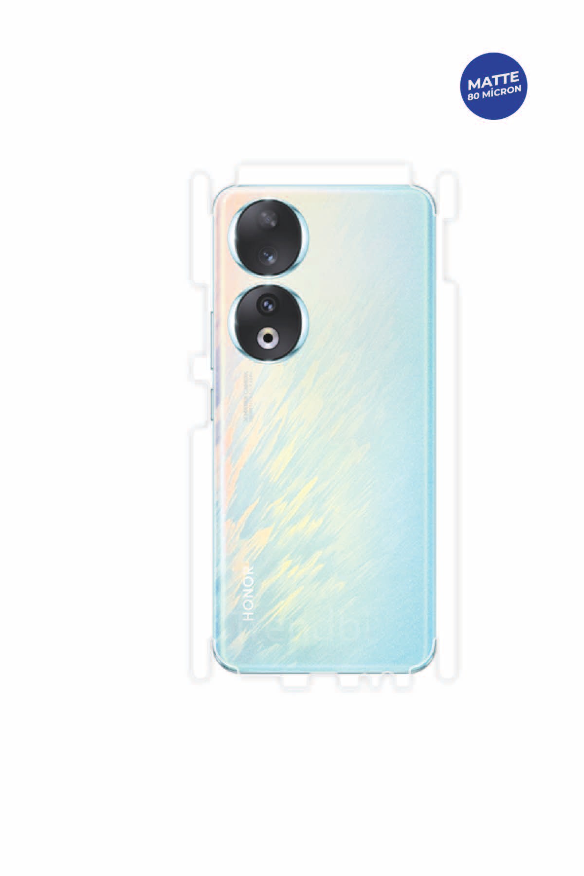 Honor 90 - Arka/Yan Koruyucu Mat TPU Film (80 micron)