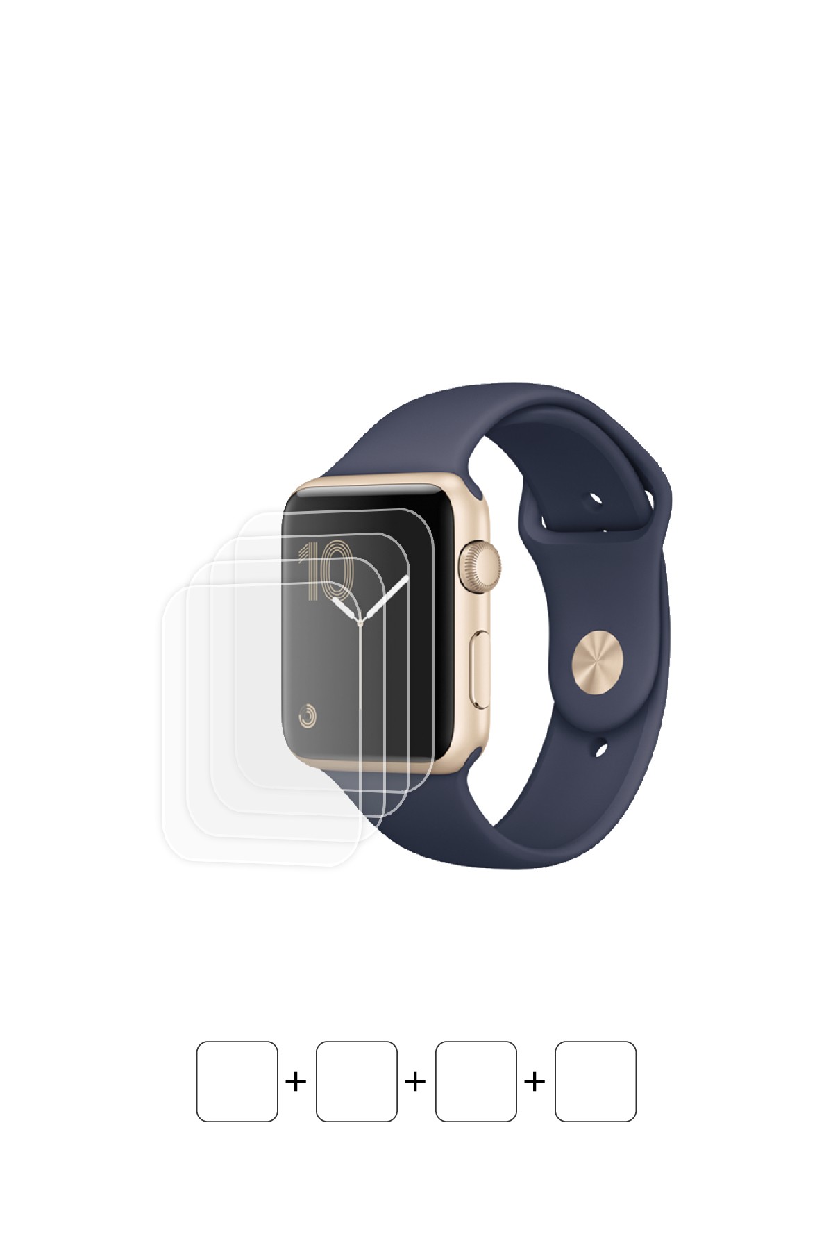 Apple Watch Series 1 / 42 mm - Ekran Koruyucu Parlak Şeffaf Poliüretan Film (150 mikron)