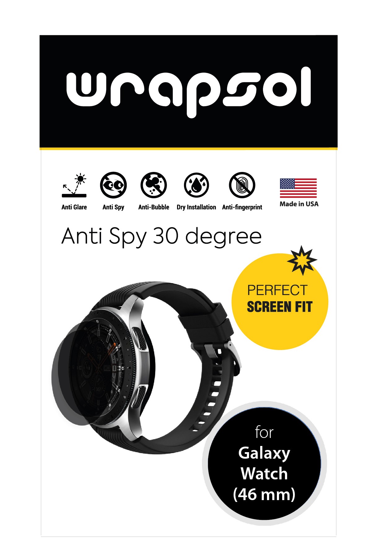 Samsung Galaxy Watch 46 mm - Mat Hayalet Ekran Koruyucu Film (120 micron)