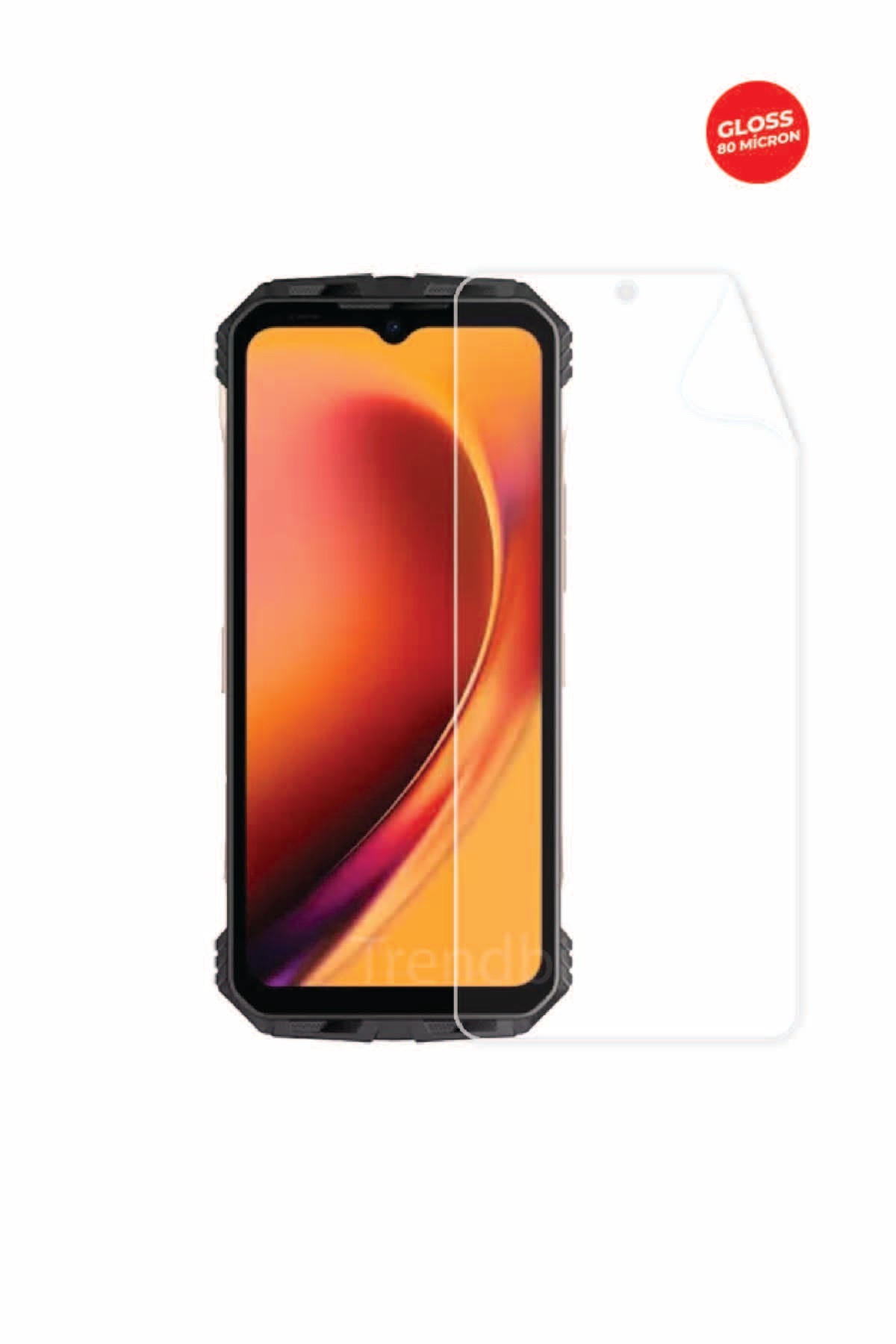 Doogee V Max - Ekran Koruyucu Parlak Şeffaf TPU Film (80 micron)