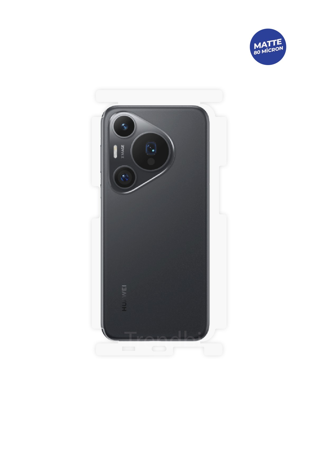 Huawei Pura 70 Pro - Arka/Yan Koruyucu Mat TPU Film (80 micron)