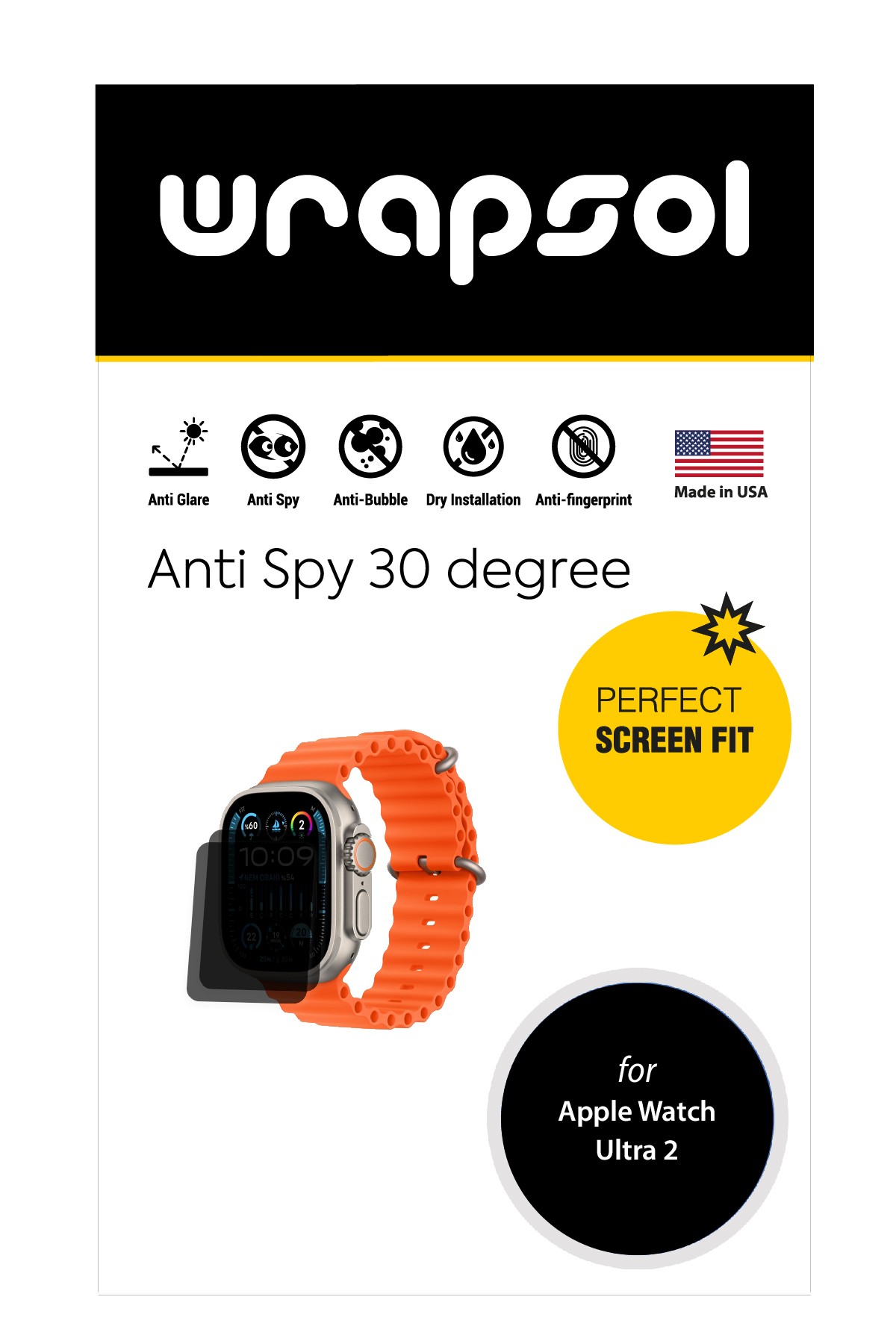 Apple Watch Ultra 2 - Mat Hayalet Ekran Koruyucu Film (120 micron)