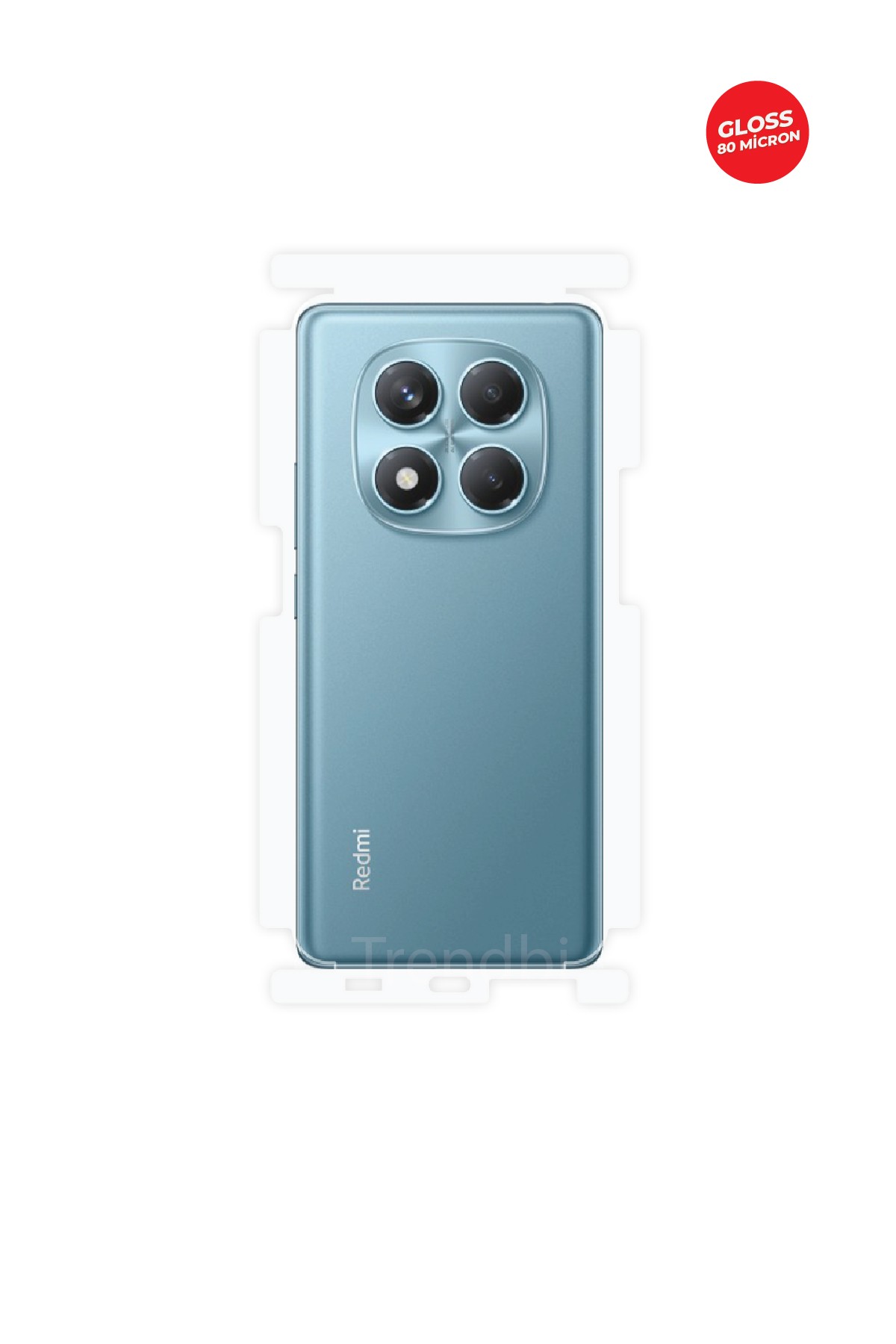 Xiaomi Redmi Note 14 Pro - Arka/Yan Koruyucu Parlak Şeffaf TPU Film (80 micron)