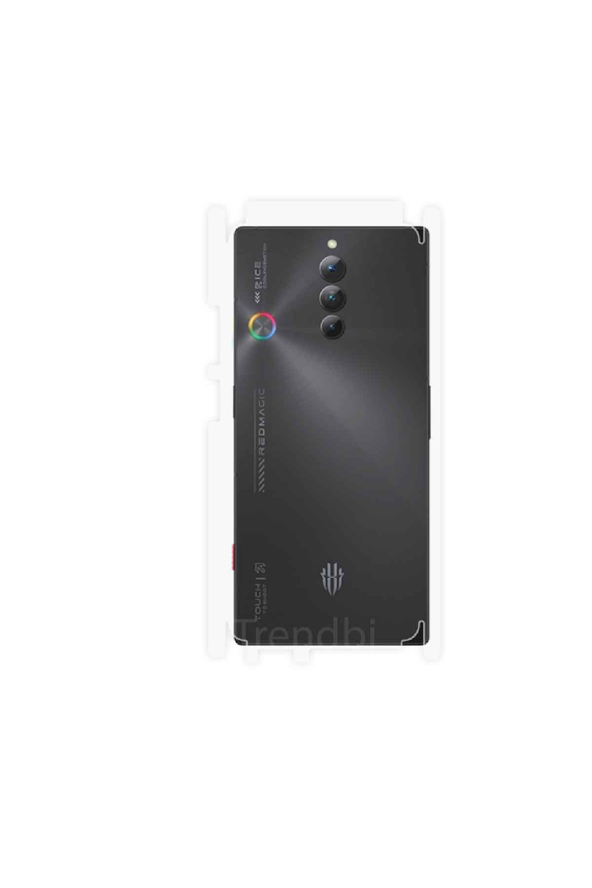 ZTE Nubia Red Magic 8S Pro - Arka/Yan Koruyucu Parlak Şeffaf Poliüretan Film (150 micron)