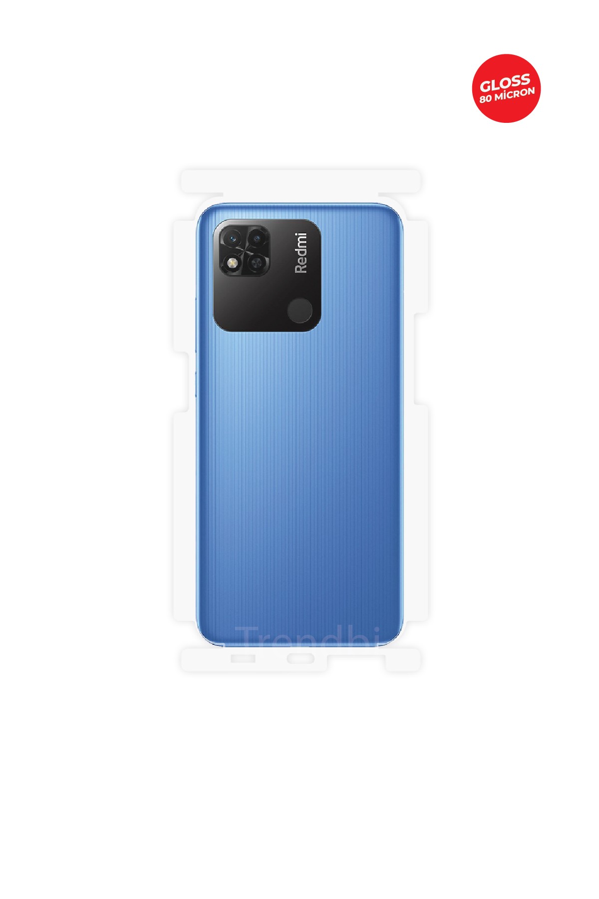 Xiaomi Redmi 10A - Arka/Yan Koruyucu Parlak Şeffaf TPU Film (80 micron)
