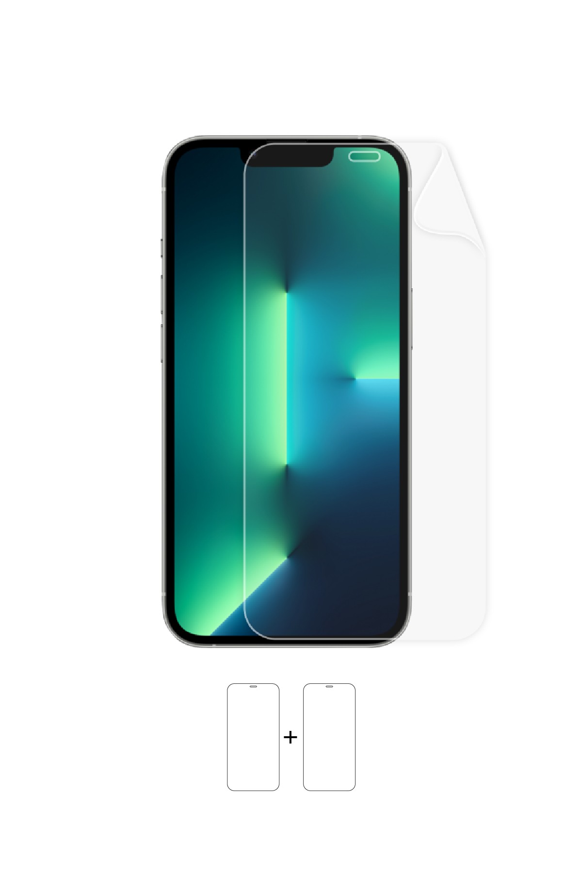 iPhone 13 Pro - Ekran Koruyucu Parlak Şeffaf Poliüretan Film (150 mikron)
