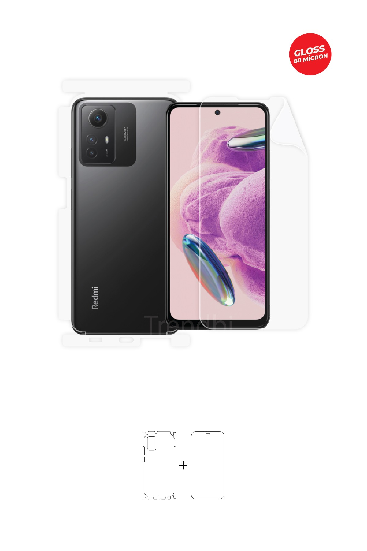 Fullbody Koruyucu Parlak Şeffaf TPU Film (80 micron)