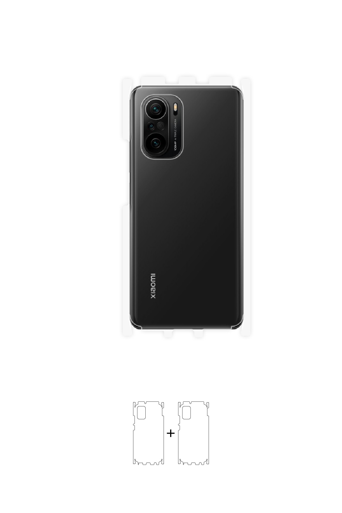 Xiaomi Mi 11i - Arka/Yan Koruyucu Parlak Şeffaf Poliüretan Film (150 micron)