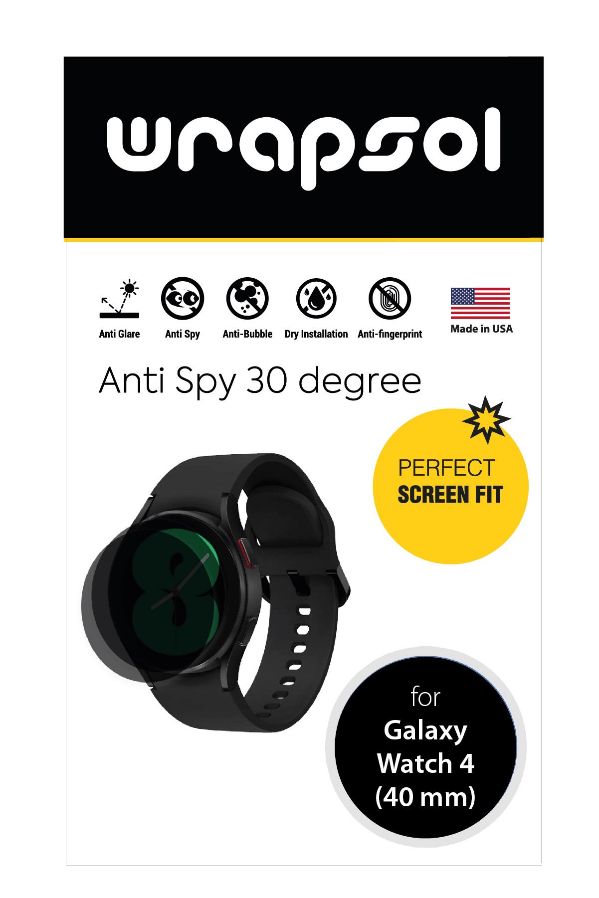 Samsung Galaxy Watch 4 / 40 mm - Mat Hayalet Ekran Koruyucu Film (120 micron)