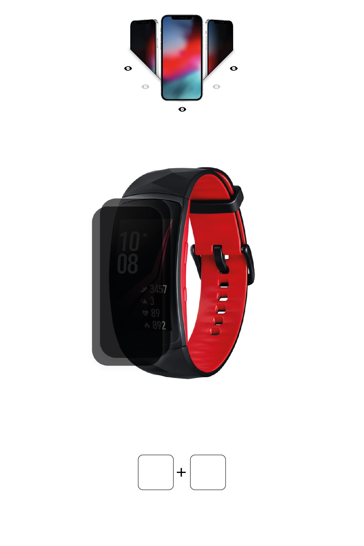 Samsung Gear Fit 2 Pro - Mat Hayalet Ekran Koruyucu Film (120 micron)