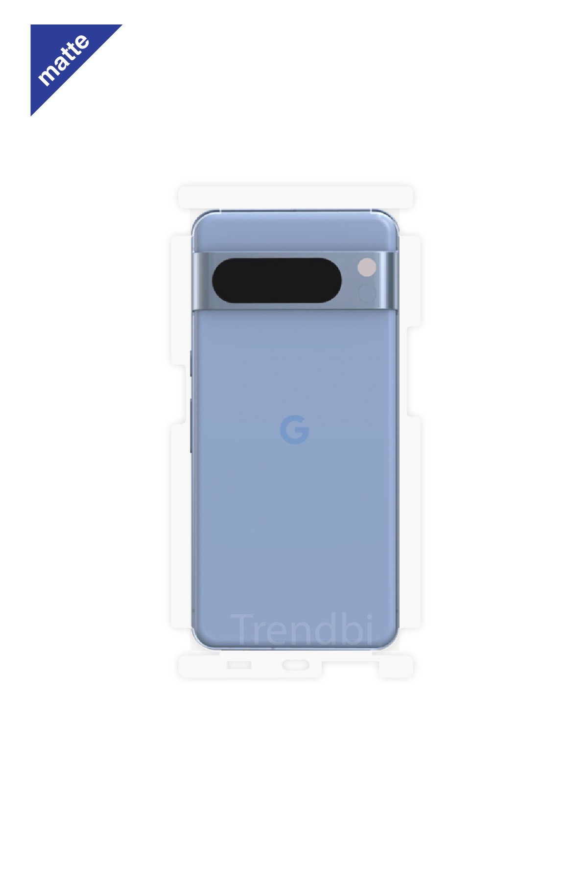 Google Pixel 8 Pro - Arka/Yan Koruyucu Mat Şeffaf Poliüretan Film (150 micron)
