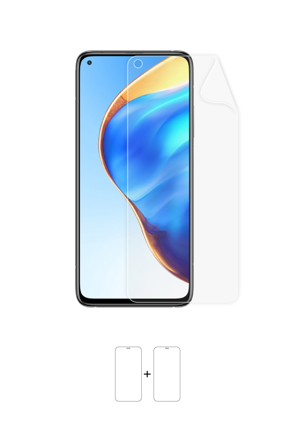 Xiaomi Mi 10T Pro - Ekran Koruyucu Parlak Şeffaf Poliüretan Film (150 mikron)