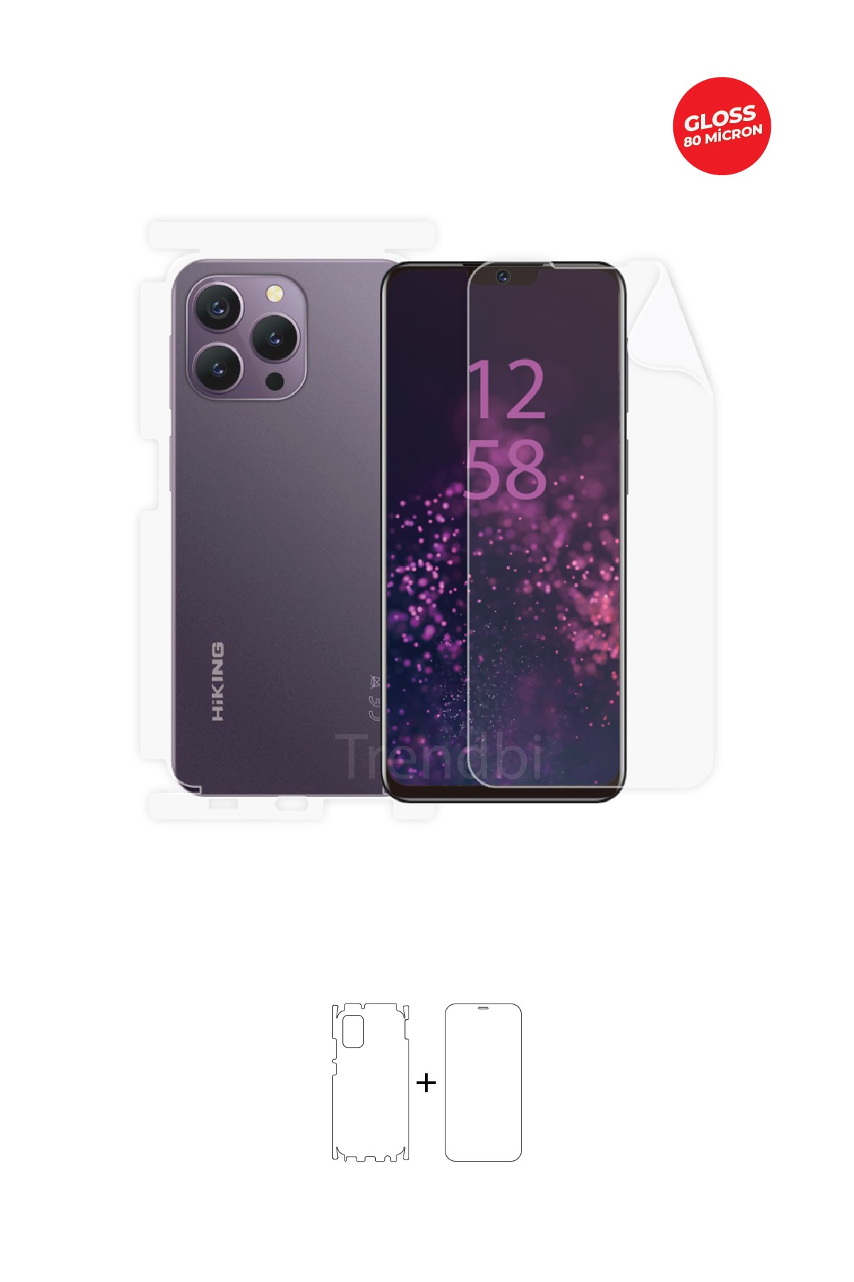 Fullbody Koruyucu Parlak Şeffaf TPU Film (80 micron)