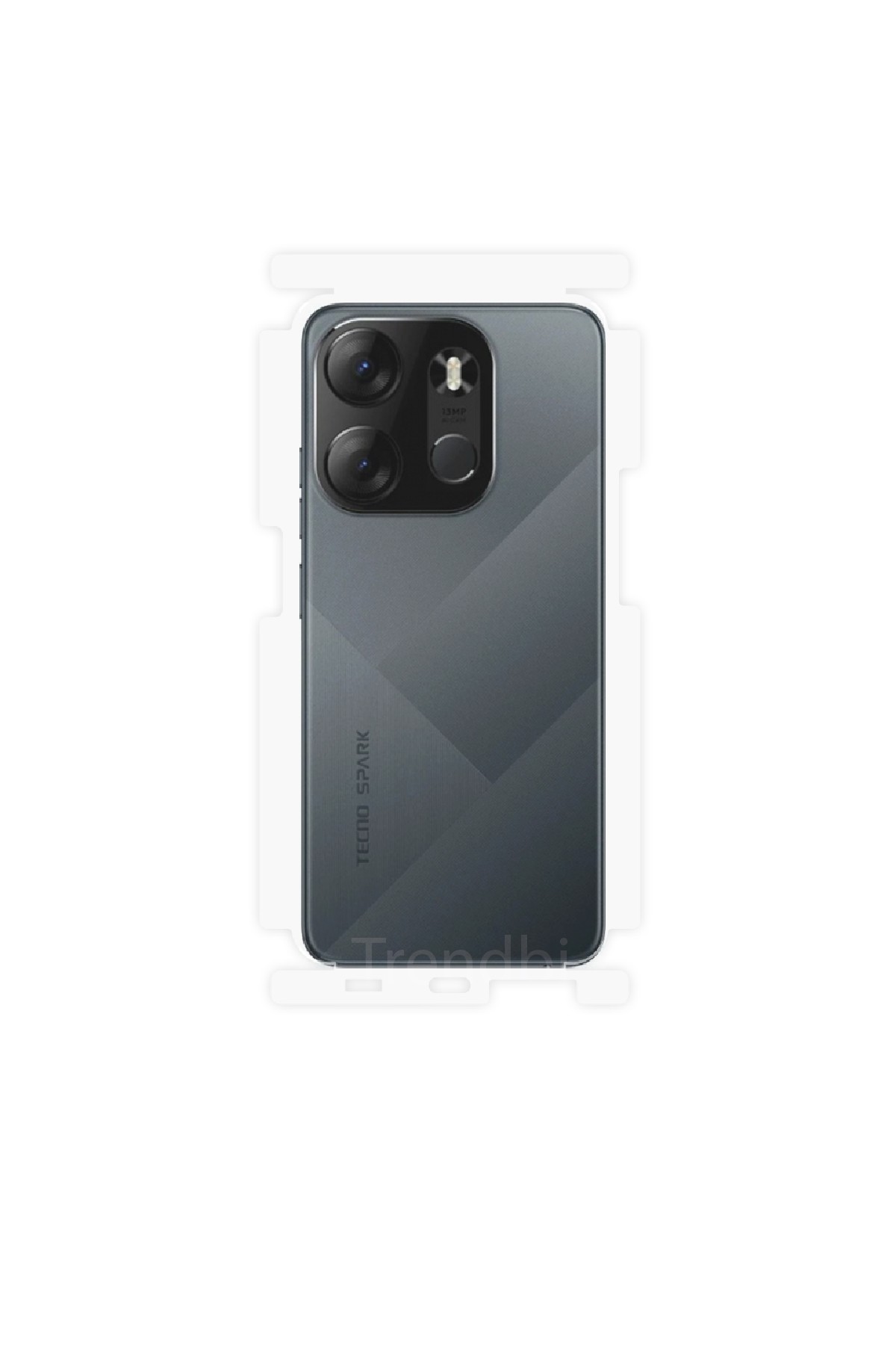 Tecno Spark Go 2023 - Arka/Yan Koruyucu Parlak Şeffaf Poliüretan Film (150 micron)