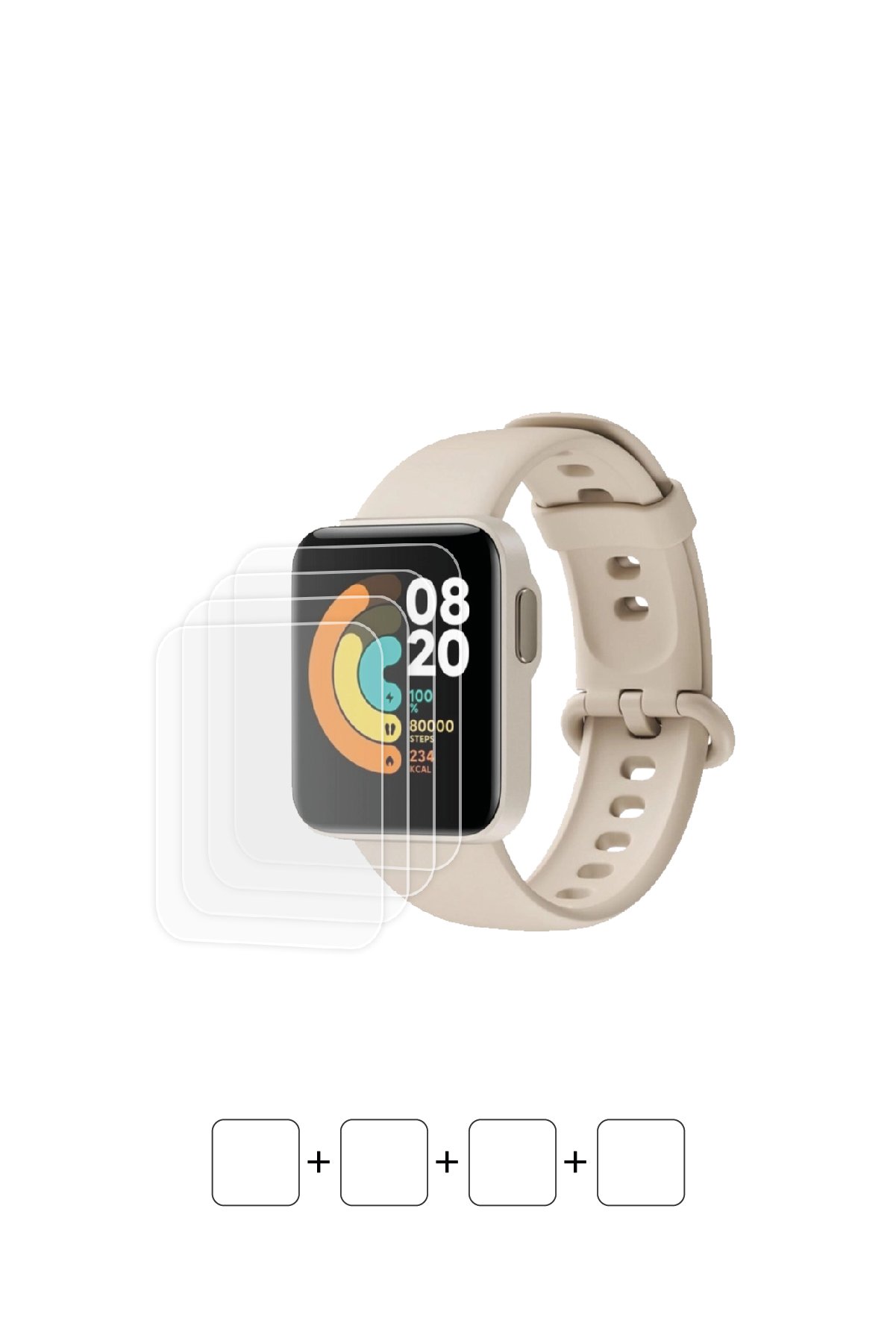 Xiaomi Redmi Watch 2 Lite - Ekran Koruyucu Parlak Şeffaf Poliüretan Film (150 mikron)