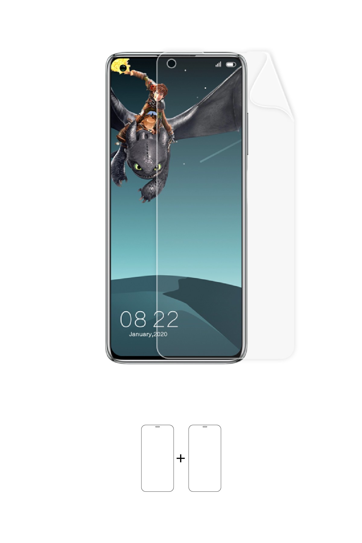 Elephone E10 Pro - Ekran Koruyucu Parlak Şeffaf Poliüretan Film (150 mikron)