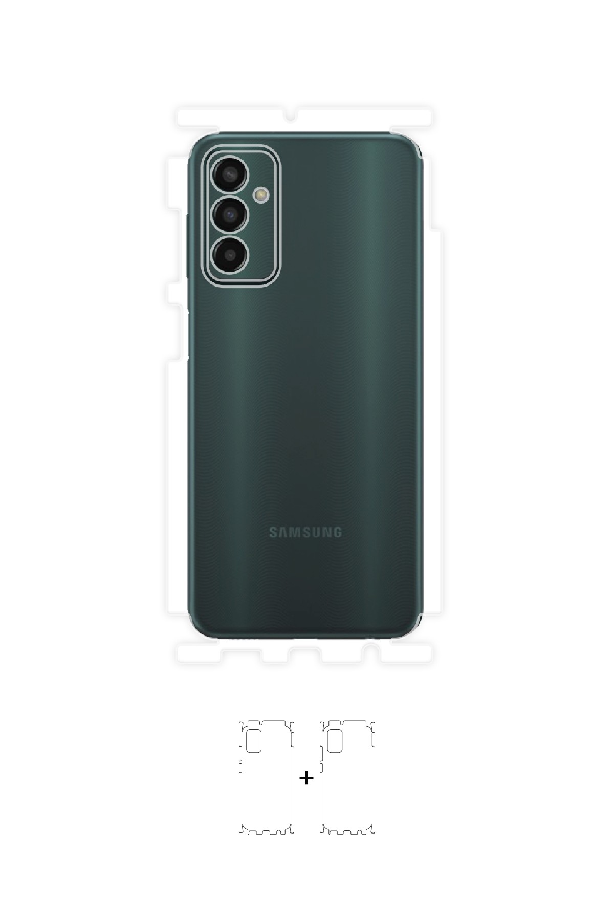 Samsung Galaxy M13 - Arka/Yan Koruyucu Parlak Şeffaf Poliüretan Film (150 micron)
