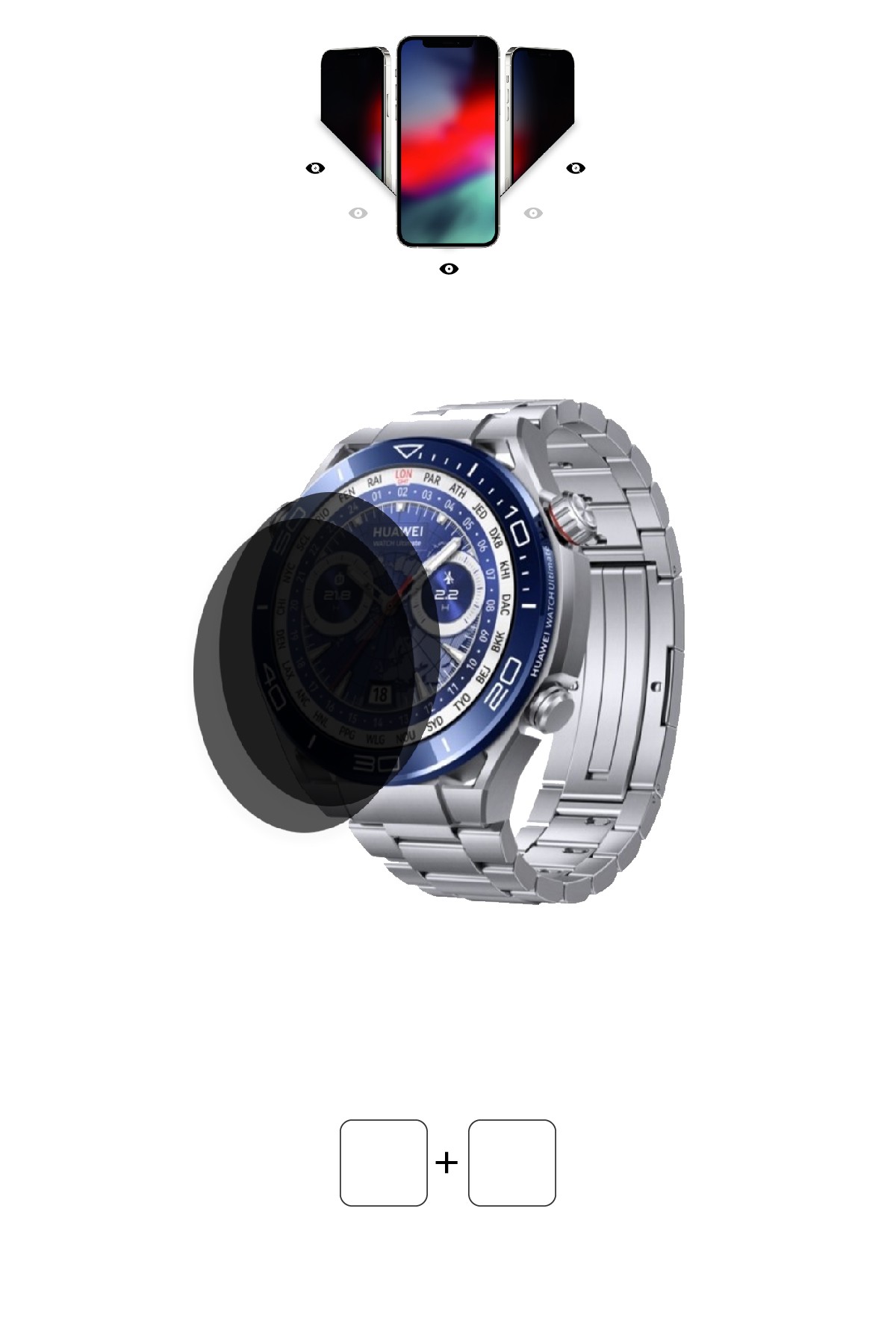 Huawei Watch Ultimate Design - Mat Hayalet Ekran Koruyucu Film (120 micron)