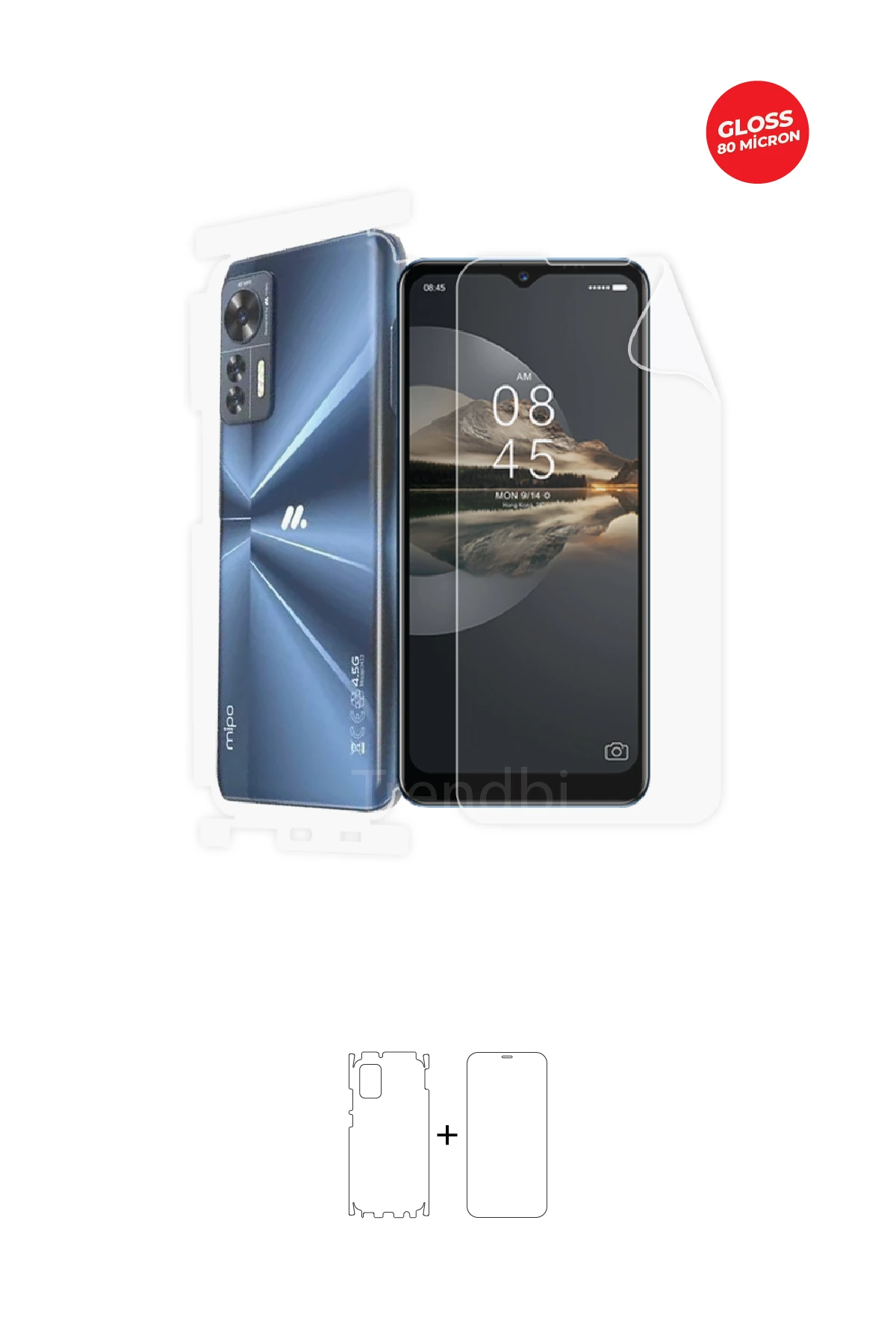 Fullbody Koruyucu Parlak Şeffaf TPU Film (80 micron)