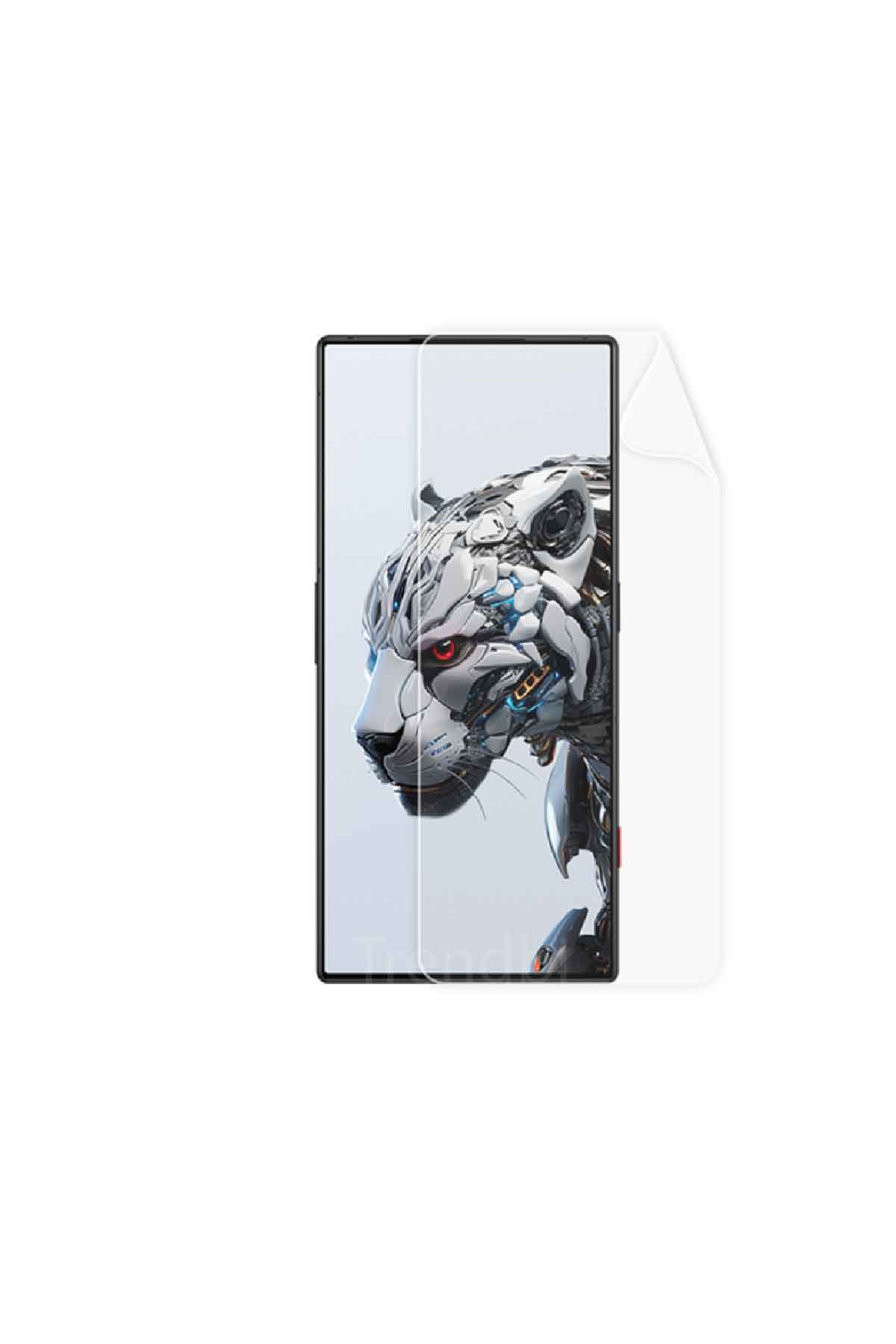 ZTE Nubia Red Magic 8S Pro Plus - Ekran Koruyucu Parlak Şeffaf Poliüretan Film (150 mikron)