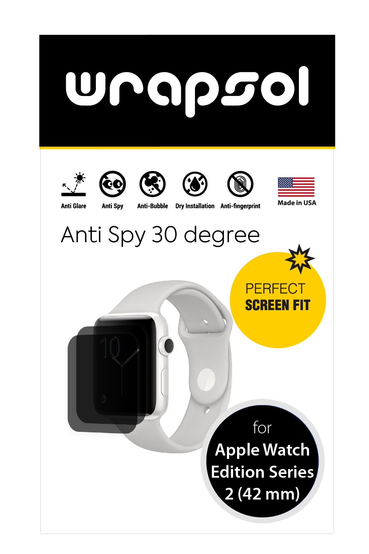 Apple Watch Edition Series 2 / 42 mm - Mat Hayalet Ekran Koruyucu Film (120 micron)