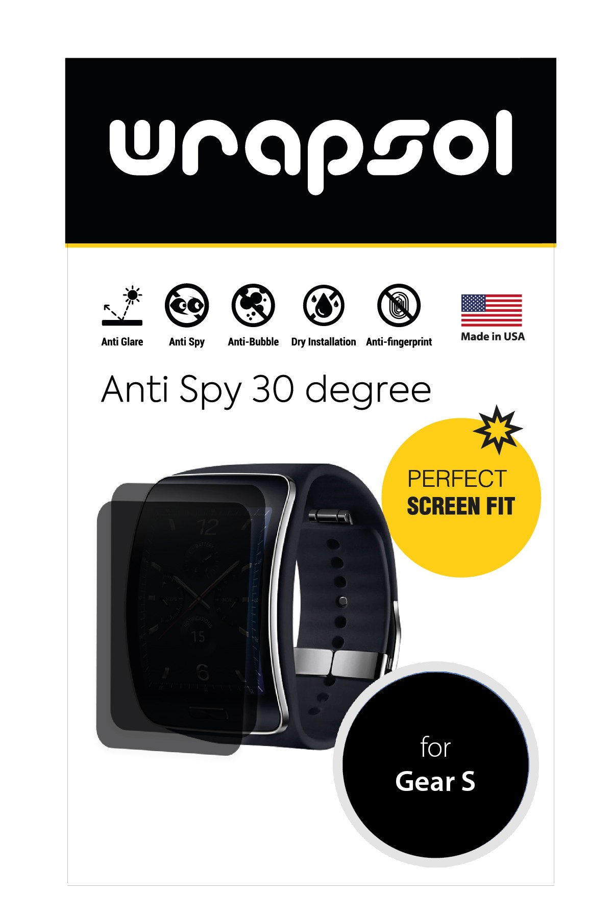 Samsung Gear S - Mat Hayalet Ekran Koruyucu Film (120 micron)