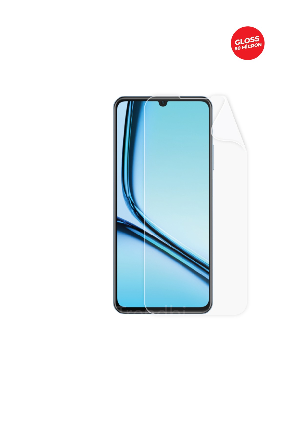 Realme Note 50 - Ekran Koruyucu Parlak Şeffaf TPU Film (80 micron)