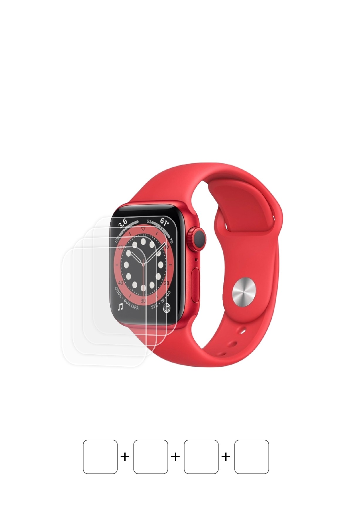 Apple Watch Series 6 / 40 mm - Ekran Koruyucu Parlak Şeffaf Poliüretan Film (150 mikron)