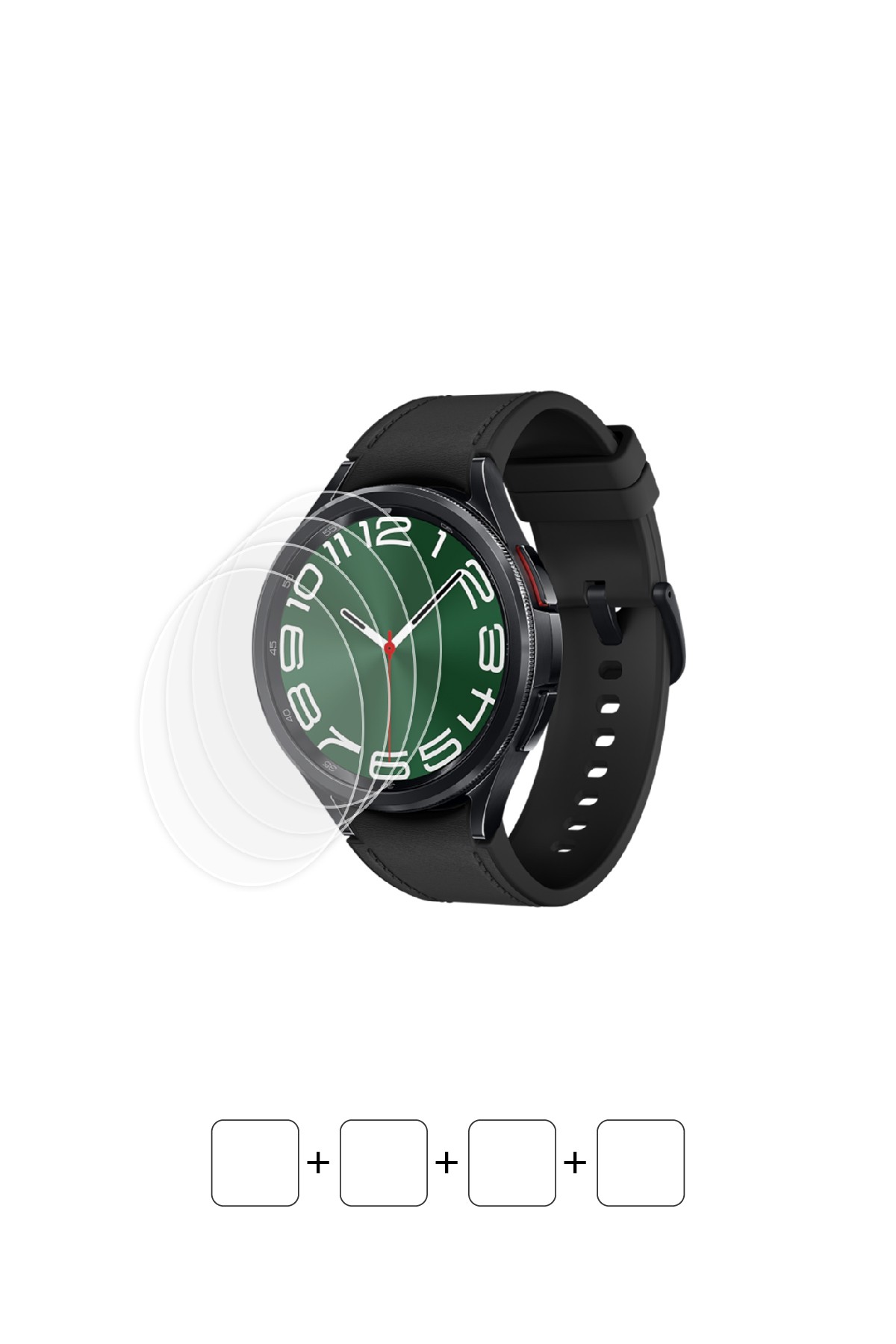 Samsung Galaxy Watch 6 Classic 47 mm - Ekran Koruyucu Parlak Şeffaf Poliüretan Film (150 mikron)