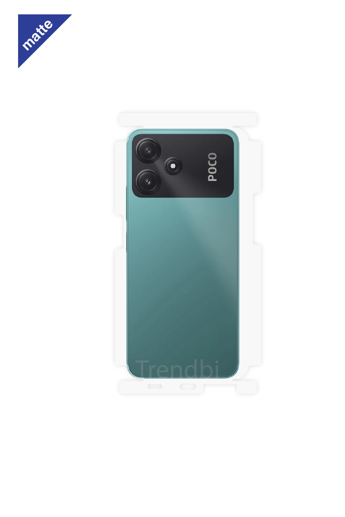 Xiaomi Poco M6 Pro - Arka/Yan Koruyucu Mat Şeffaf Poliüretan Film (150 micron)