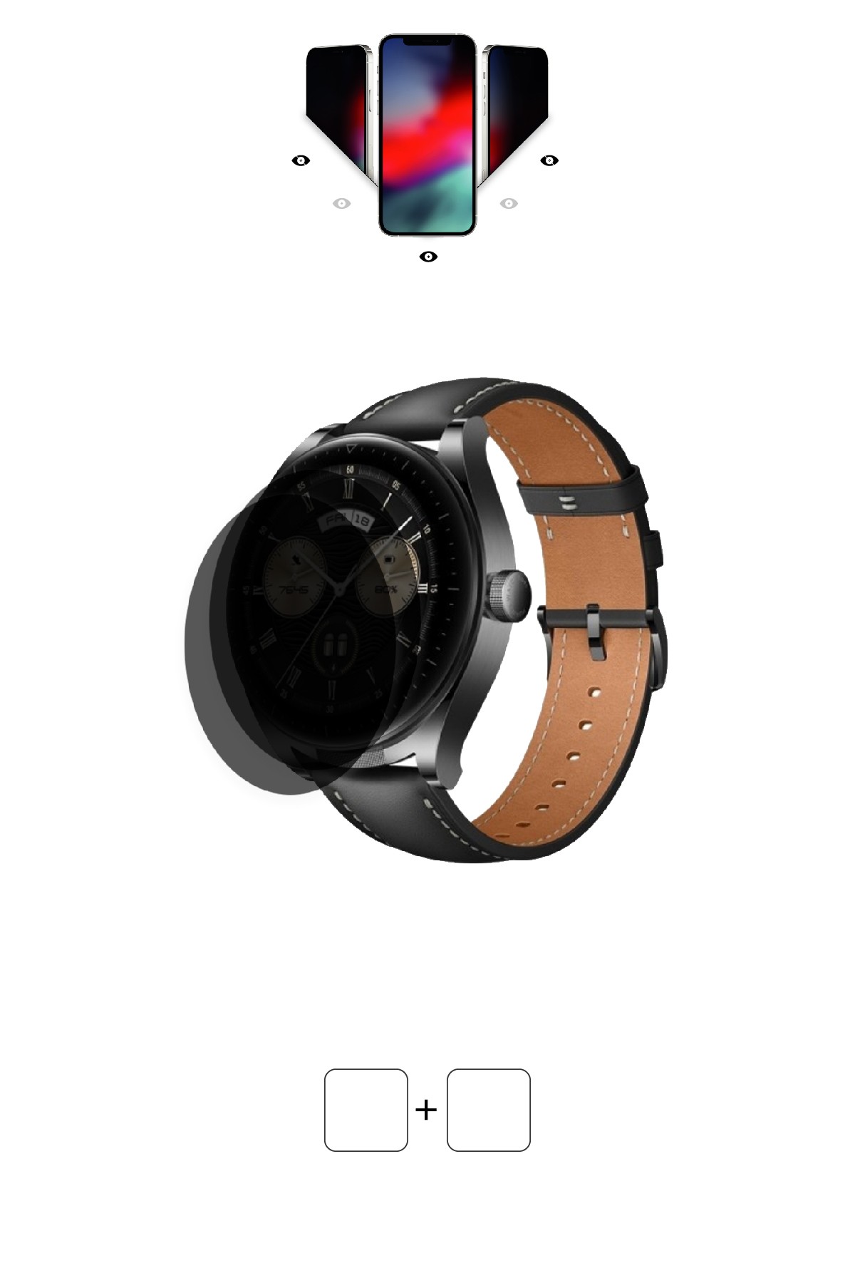Huawei Watch Buds - Mat Hayalet Ekran Koruyucu Film (120 micron)