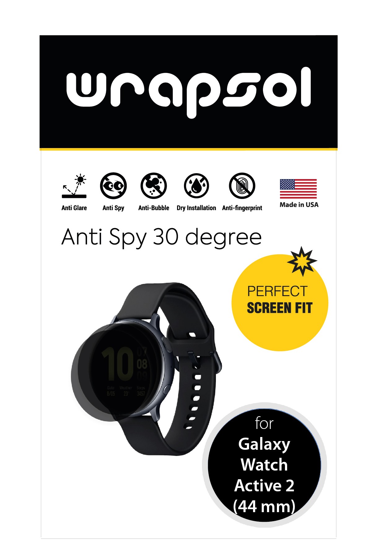Samsung Galaxy Watch Active 2 / 44 mm - Mat Hayalet Ekran Koruyucu Film (120 micron)