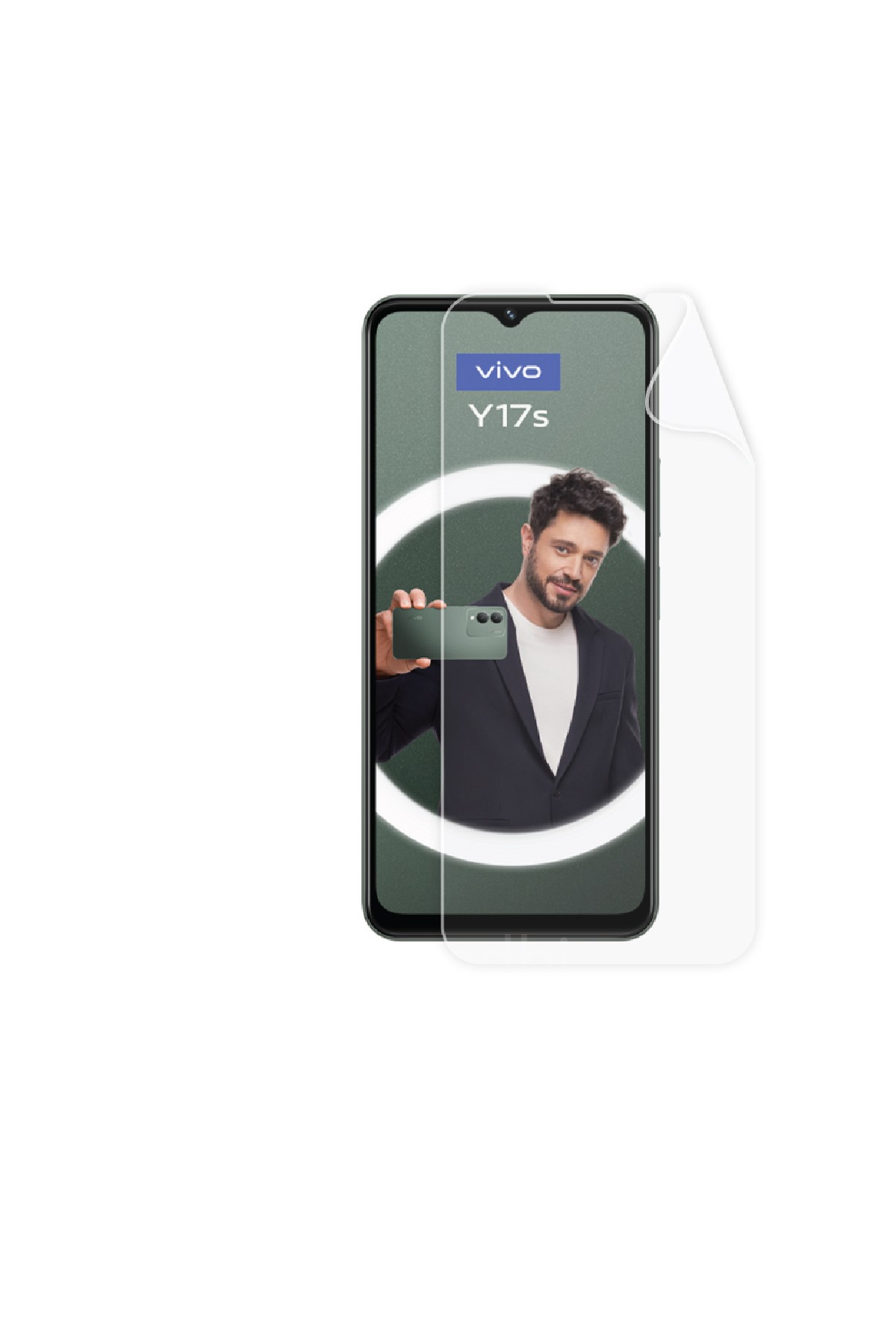 Vivo Y17s - Ekran Koruyucu Parlak Şeffaf Poliüretan Film (150 mikron)