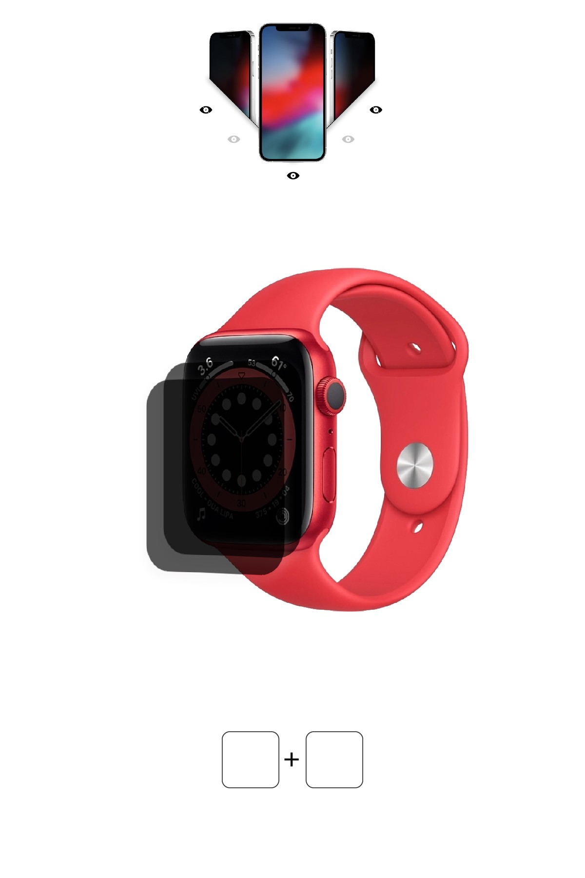 Apple Watch Series 6 / 44 mm - Mat Hayalet Ekran Koruyucu Film (120 micron)