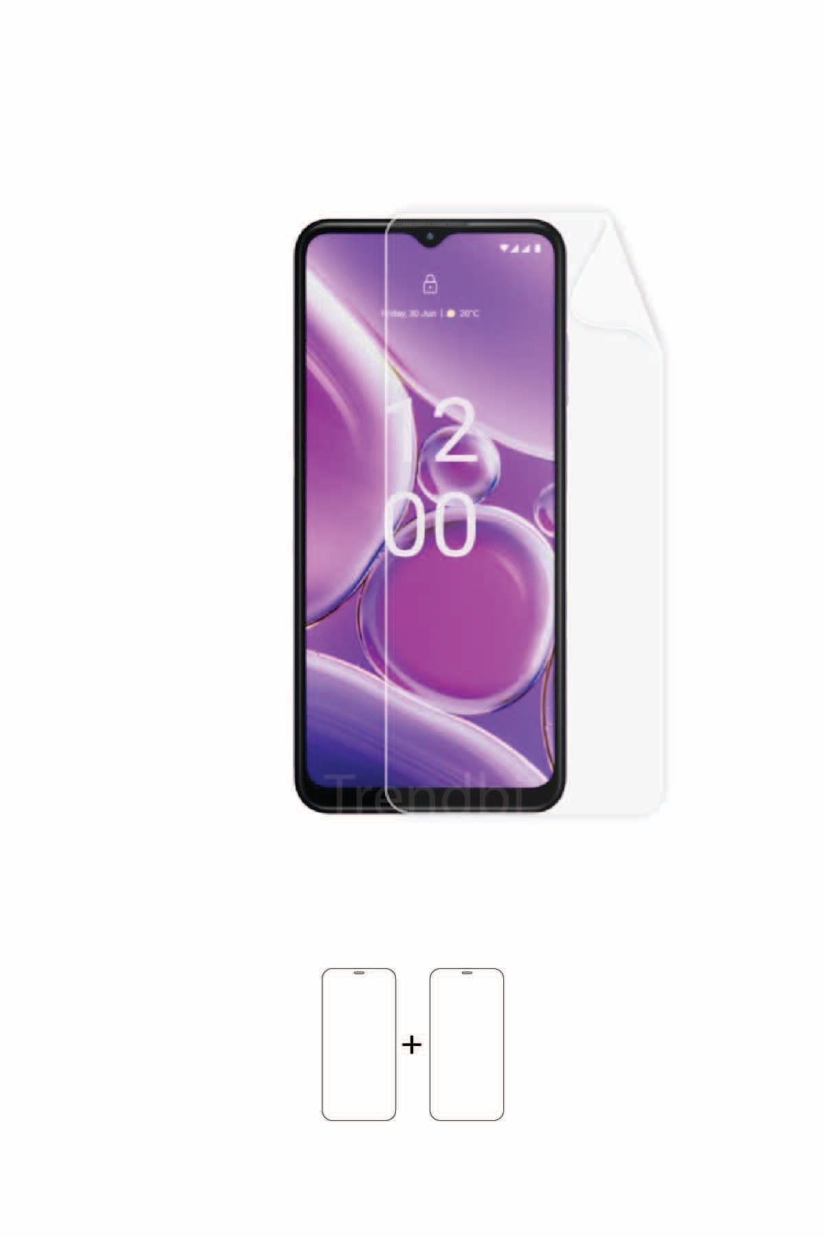 Nokia G42 - Ekran Koruyucu Parlak Şeffaf Poliüretan Film (150 mikron)