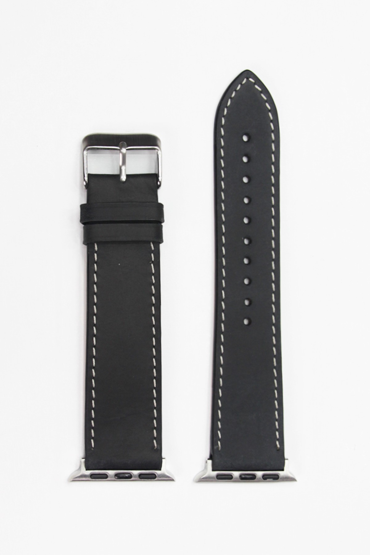 Apple Watch Crazy Deri Kordon Siyah