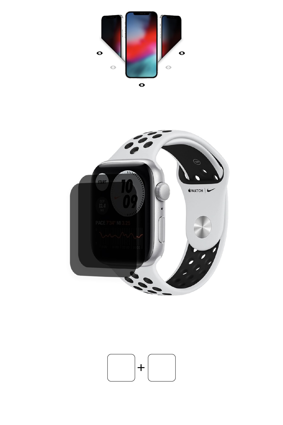 Apple Watch Nike Series 6 / 44 mm - Mat Hayalet Ekran Koruyucu Film (120 micron)