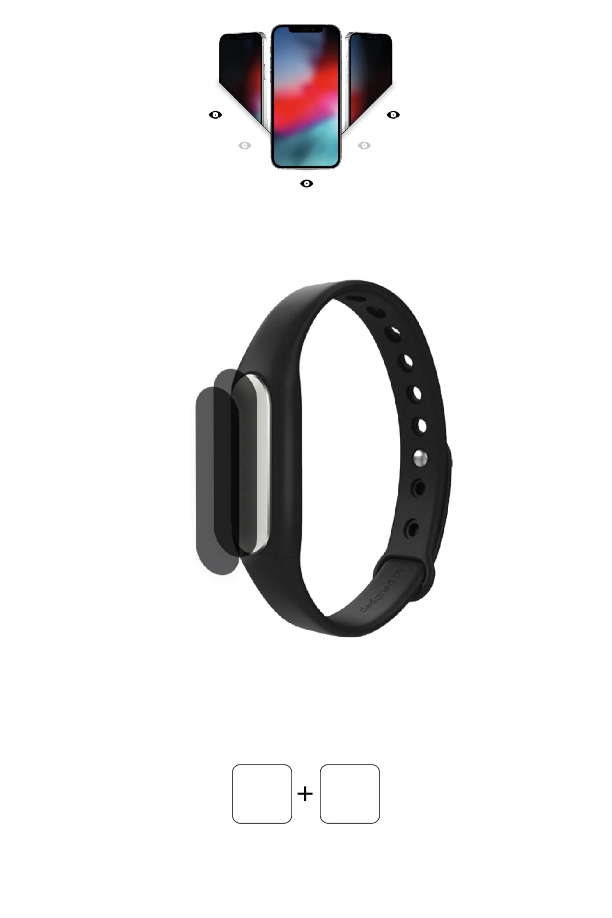 Xiaomi Mi Band 1S - Mat Hayalet Ekran Koruyucu Film (120 micron)