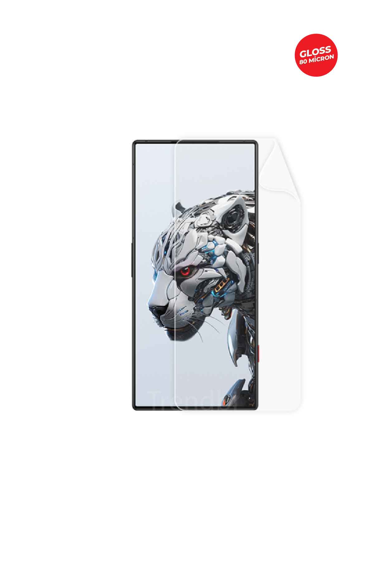 ZTE Nubia Red Magic 8S Pro Plus - Ekran Koruyucu Parlak Şeffaf TPU Film (80 micron)