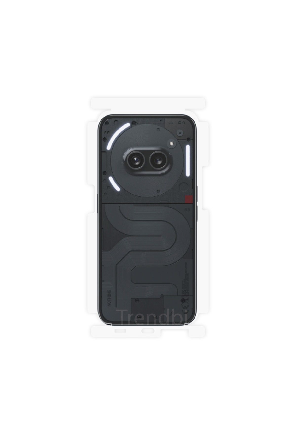 Nothing Phone 2a - Arka/Yan Koruyucu Parlak Şeffaf Poliüretan Film (150 micron)