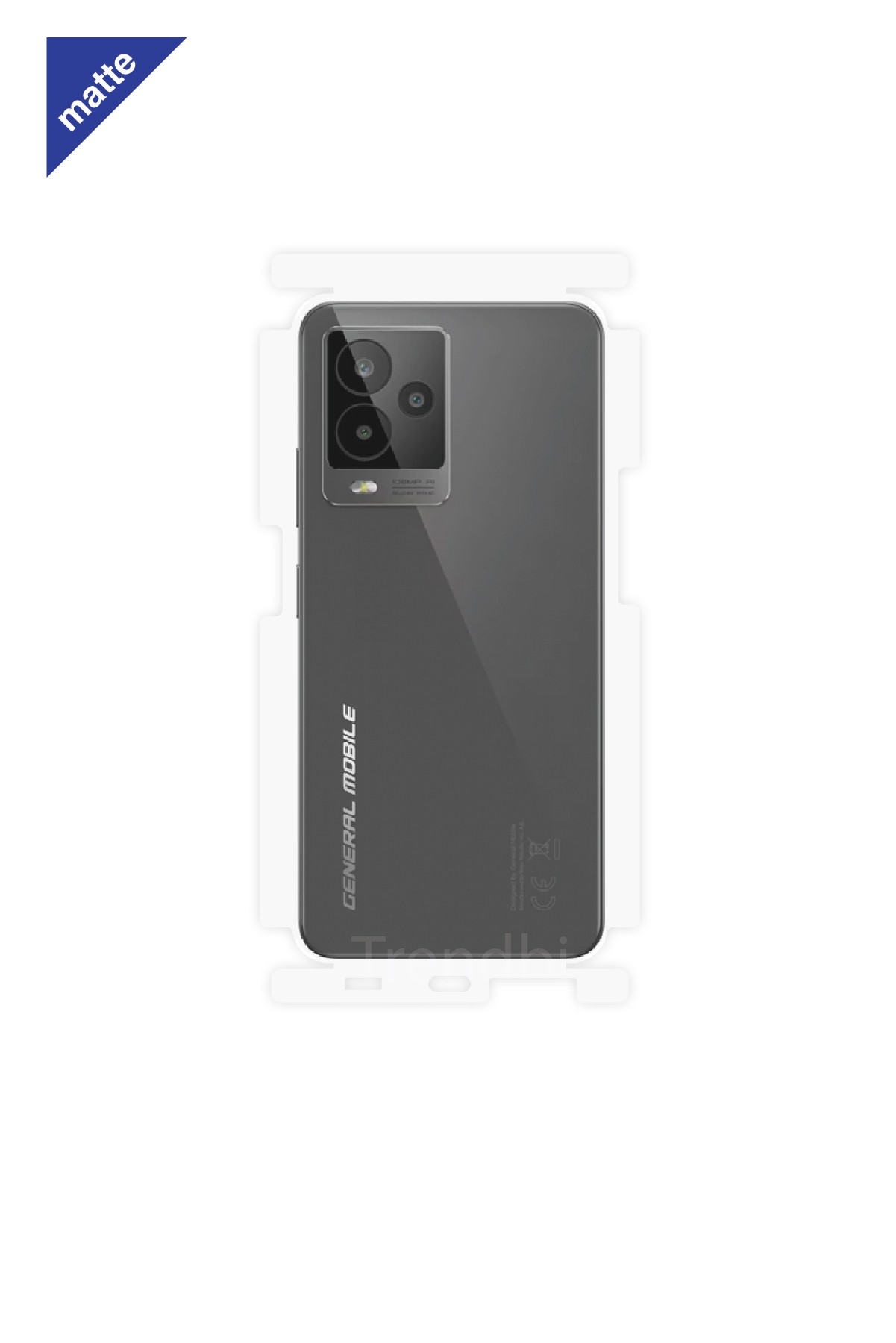 General Mobile GM 24 Pro - Arka/Yan Koruyucu Mat Şeffaf Poliüretan Film (150 micron)