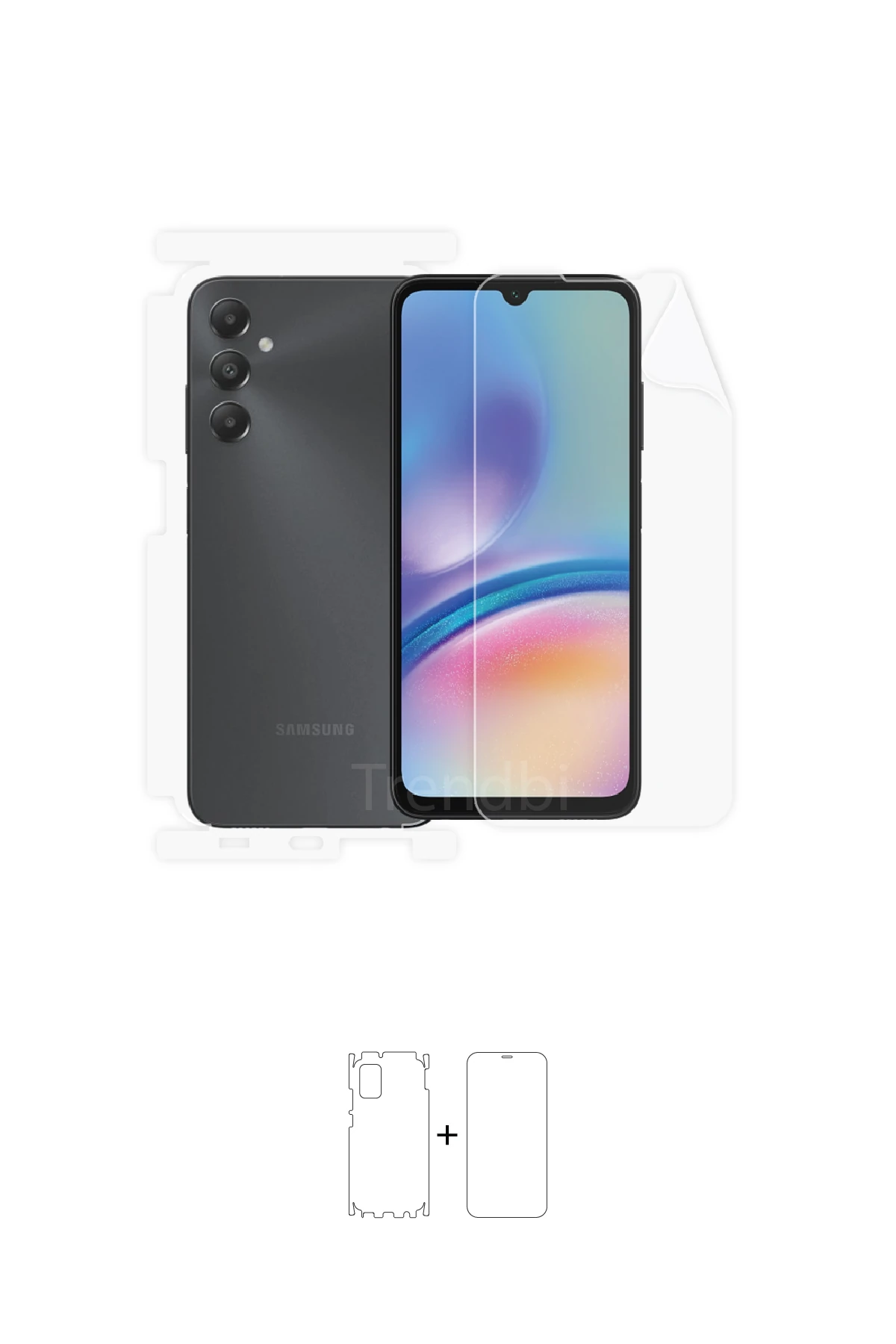 Samsung Galaxy A05S - Fullbody Koruyucu Parlak Şeffaf Poliüretan Film (150 micron)