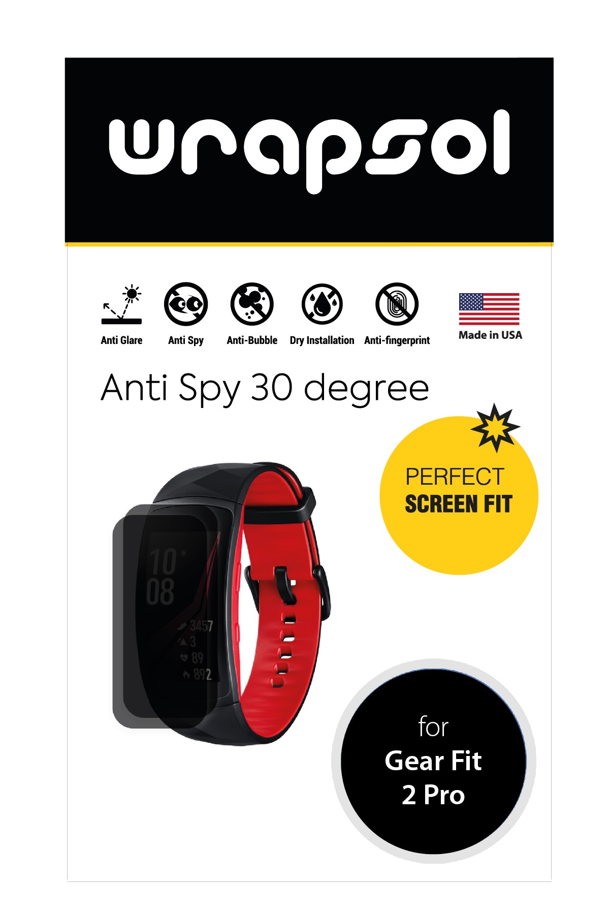 Samsung Gear Fit 2 Pro - Mat Hayalet Ekran Koruyucu Film (120 micron)