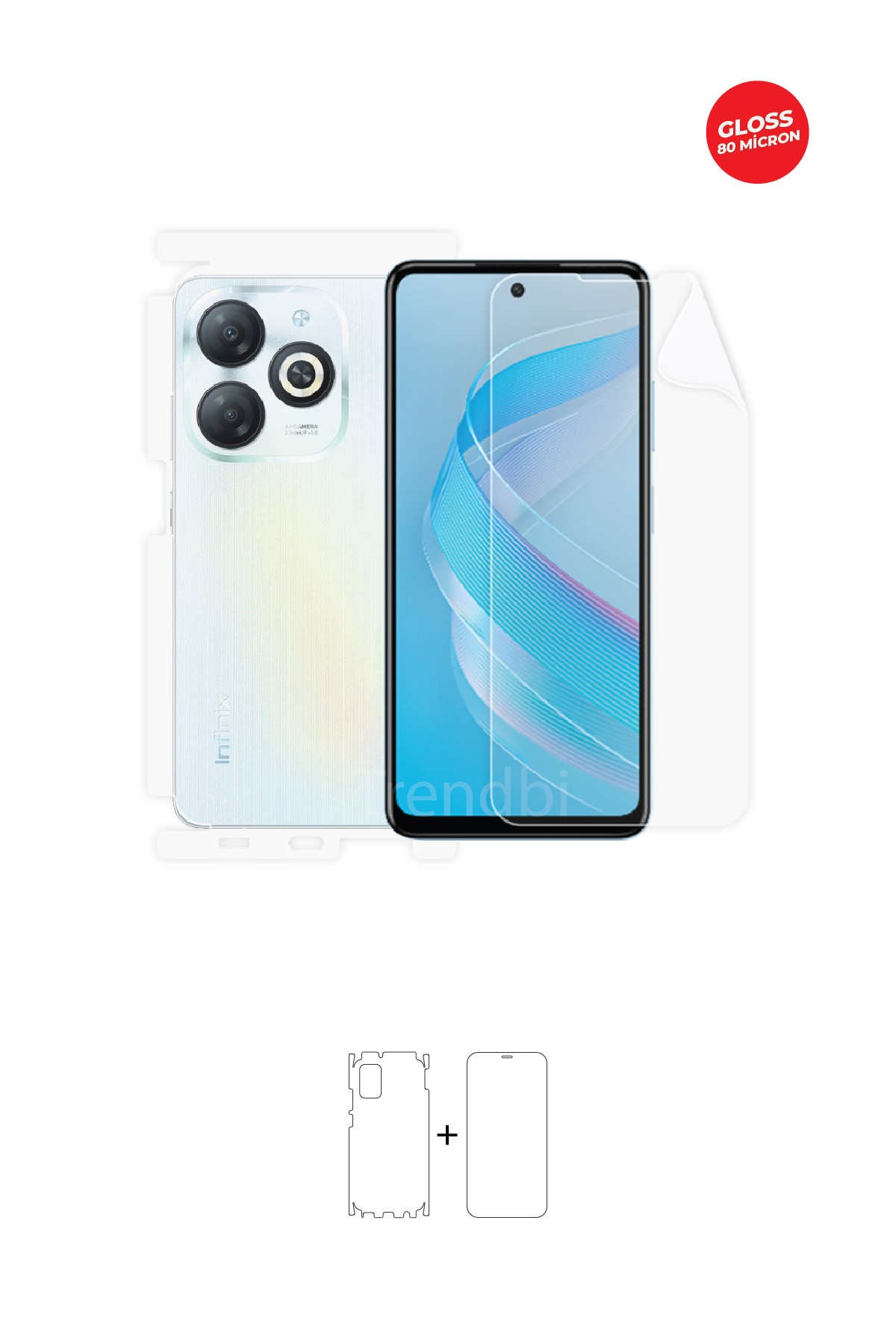 Fullbody Koruyucu Parlak Şeffaf TPU Film (80 micron)