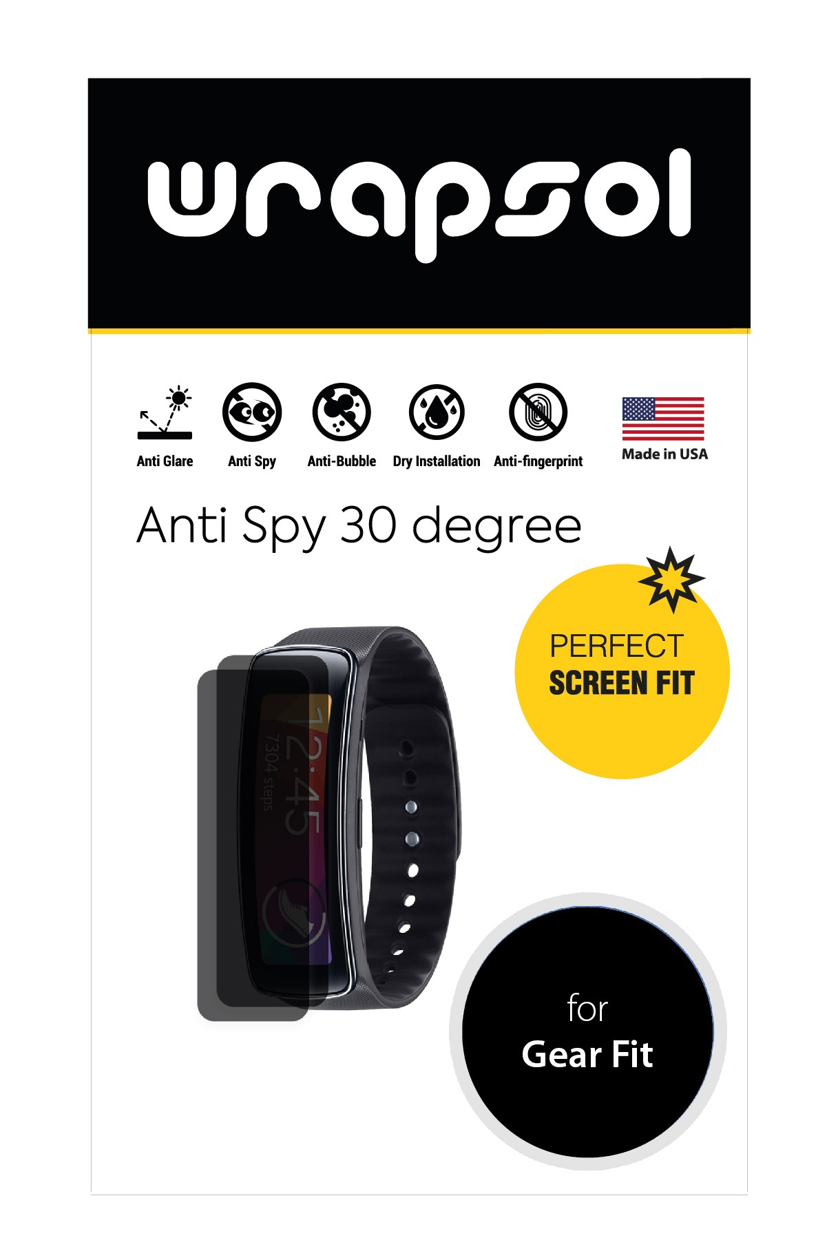 Samsung Gear Fit - Mat Hayalet Ekran Koruyucu Film (120 micron)