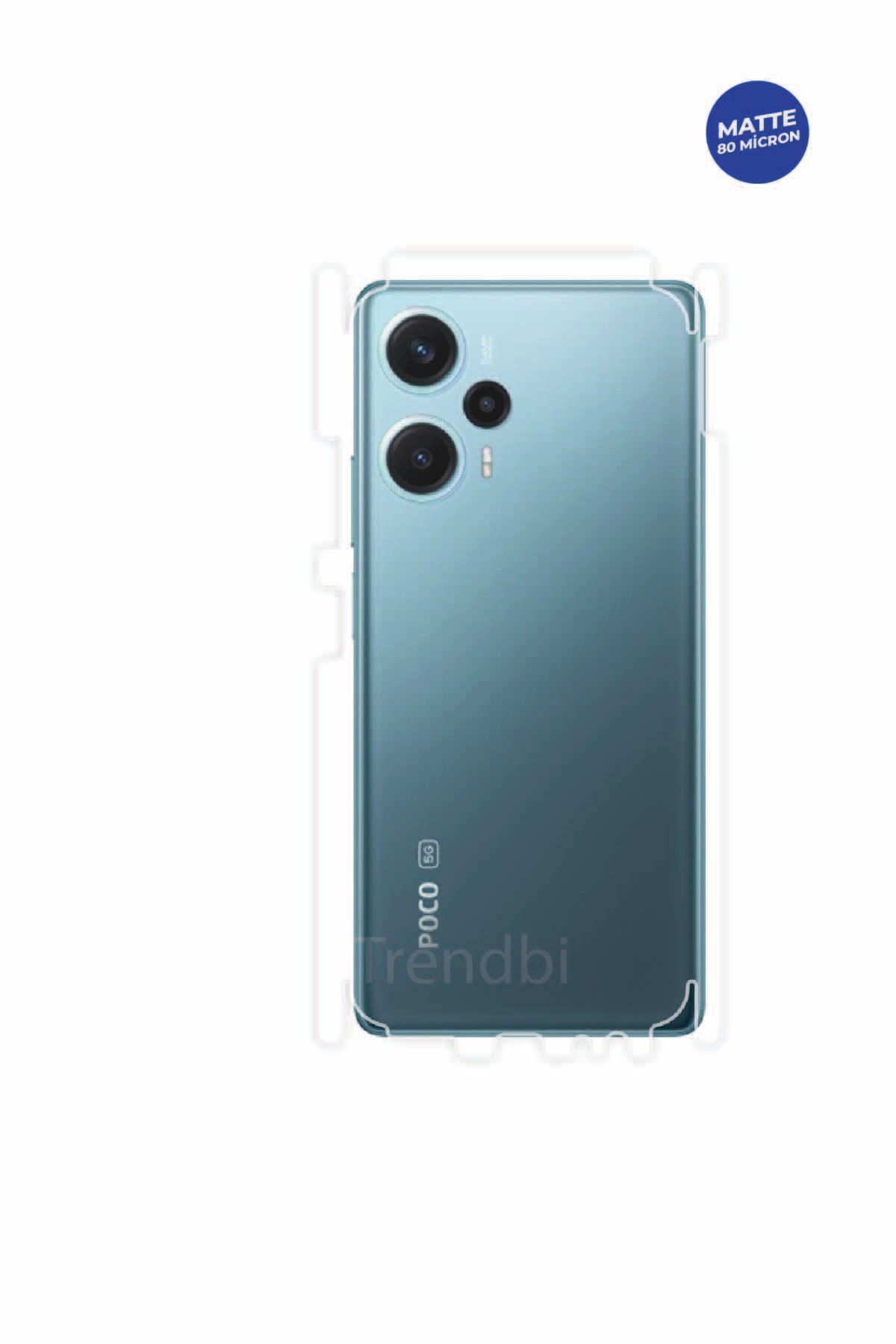 Xiaomi Poco F5 - Arka/Yan Koruyucu Mat TPU Film (80 micron)
