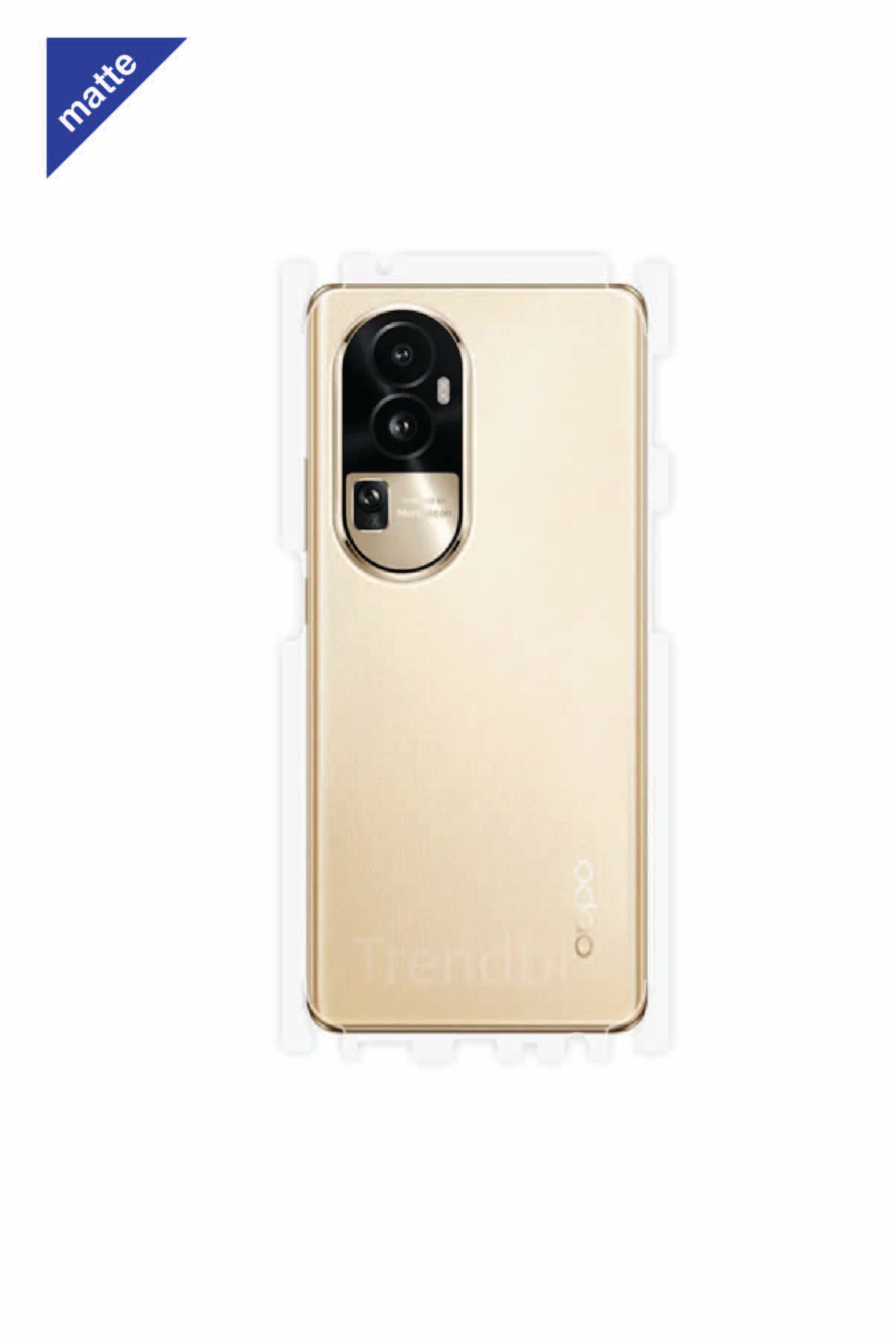 Oppo Reno 10 Pro - Arka/Yan Koruyucu Mat Şeffaf Poliüretan Film (150 micron)