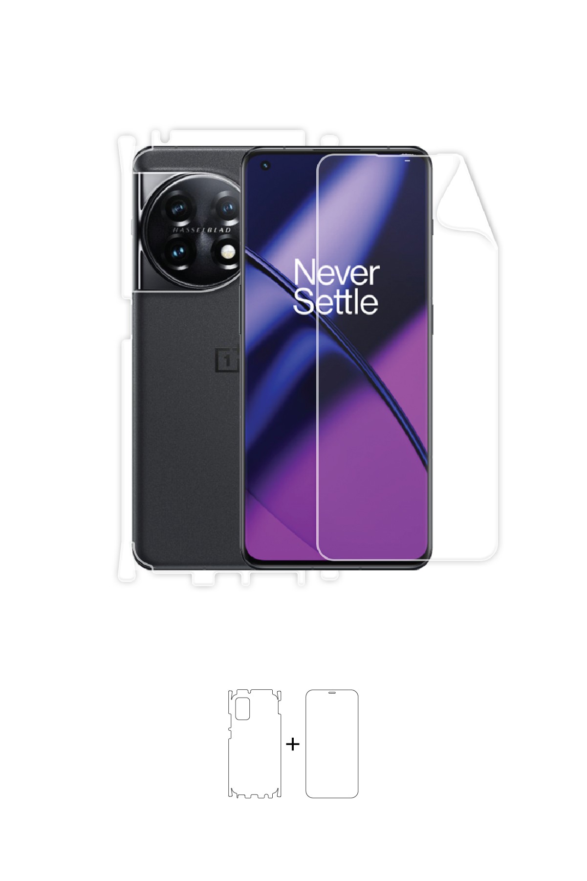 Oneplus 11 - Fullbody Koruyucu Parlak Şeffaf Poliüretan Film (150 micron)