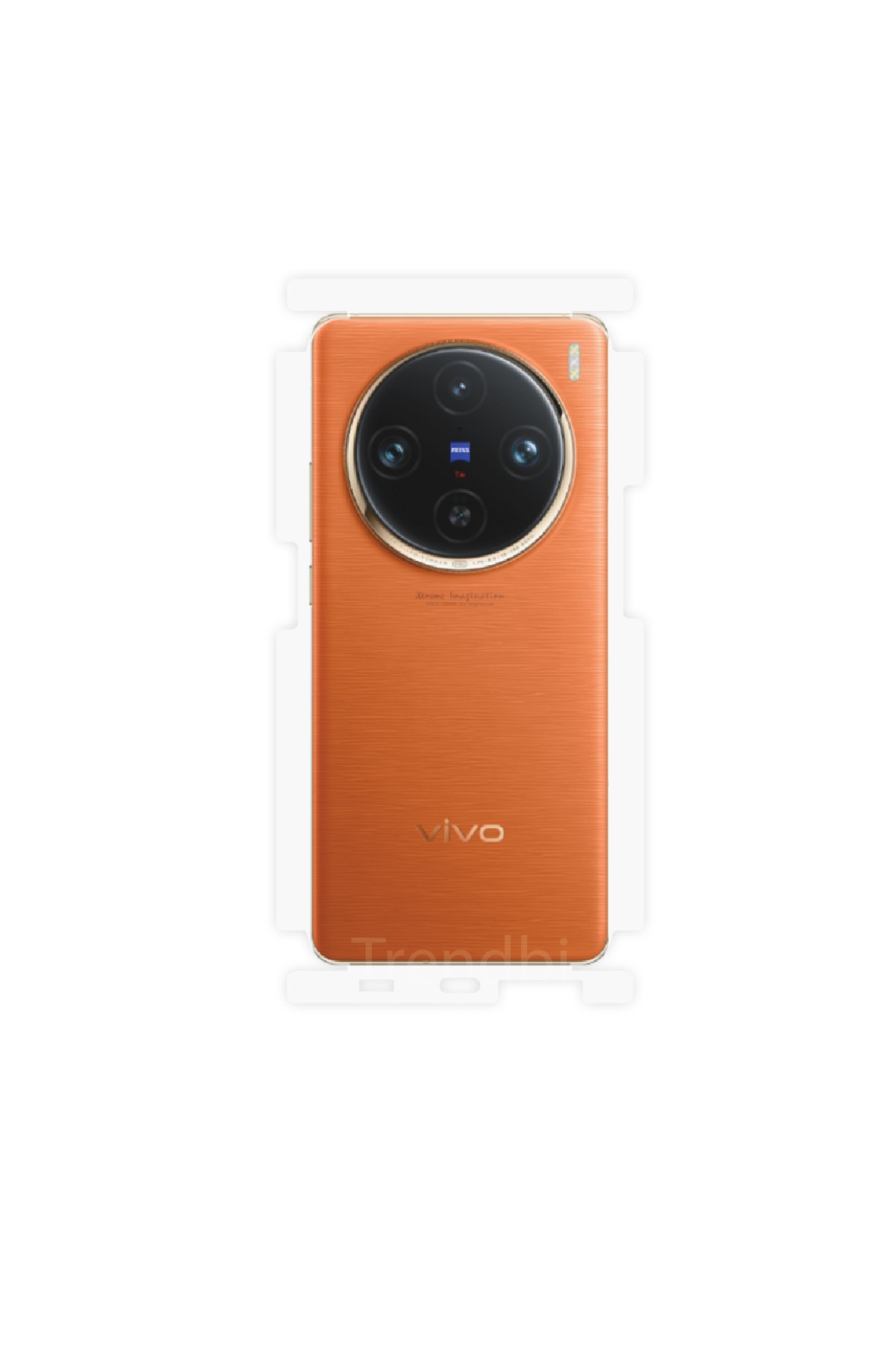 Vivo X100 Pro - Arka/Yan Koruyucu Parlak Şeffaf Poliüretan Film (150 micron)