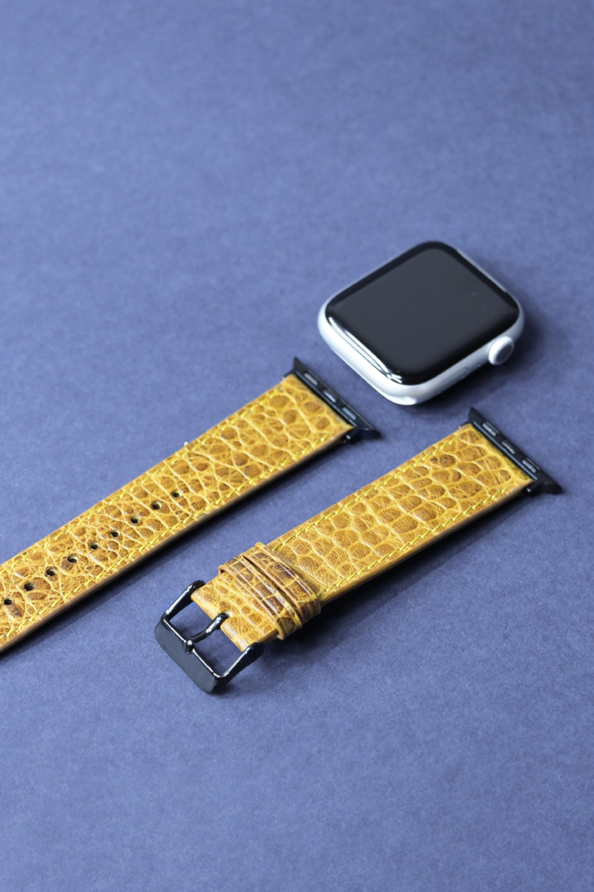 Apple Watch Croco Deri Kordon Hardal - 38/40/41 mm